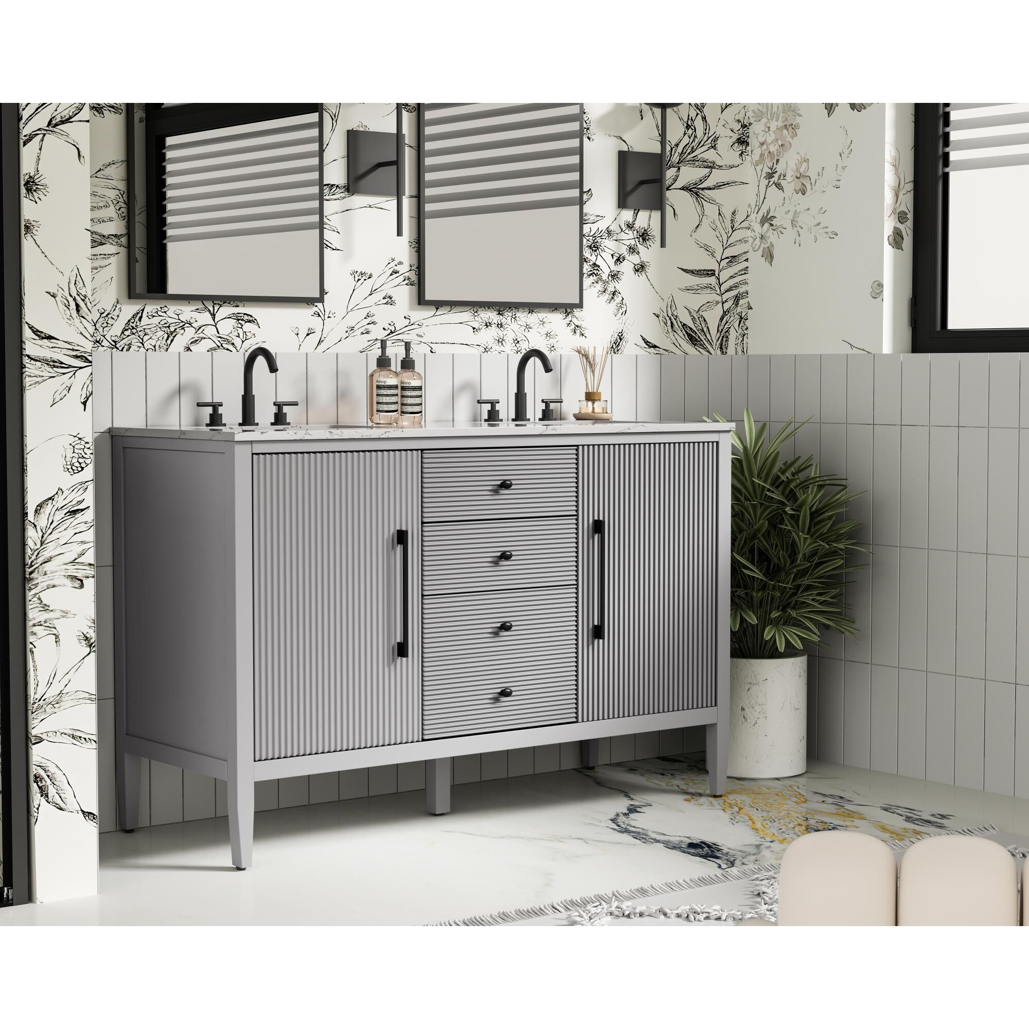 Blakely 54 Inch Bath Vanity by Elegant Dcor