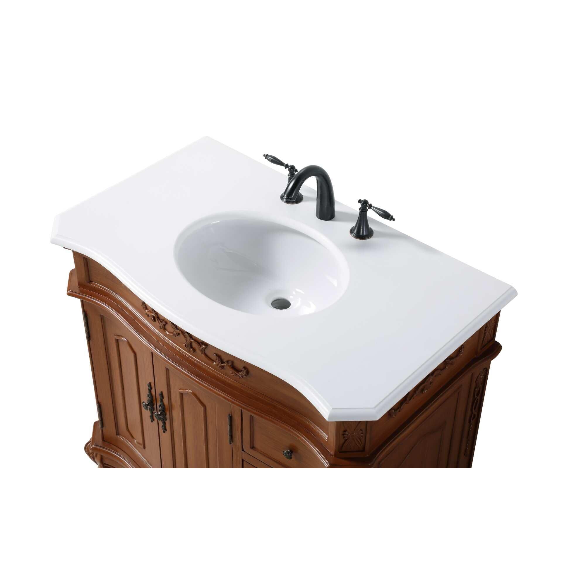 Shown in Teak finish