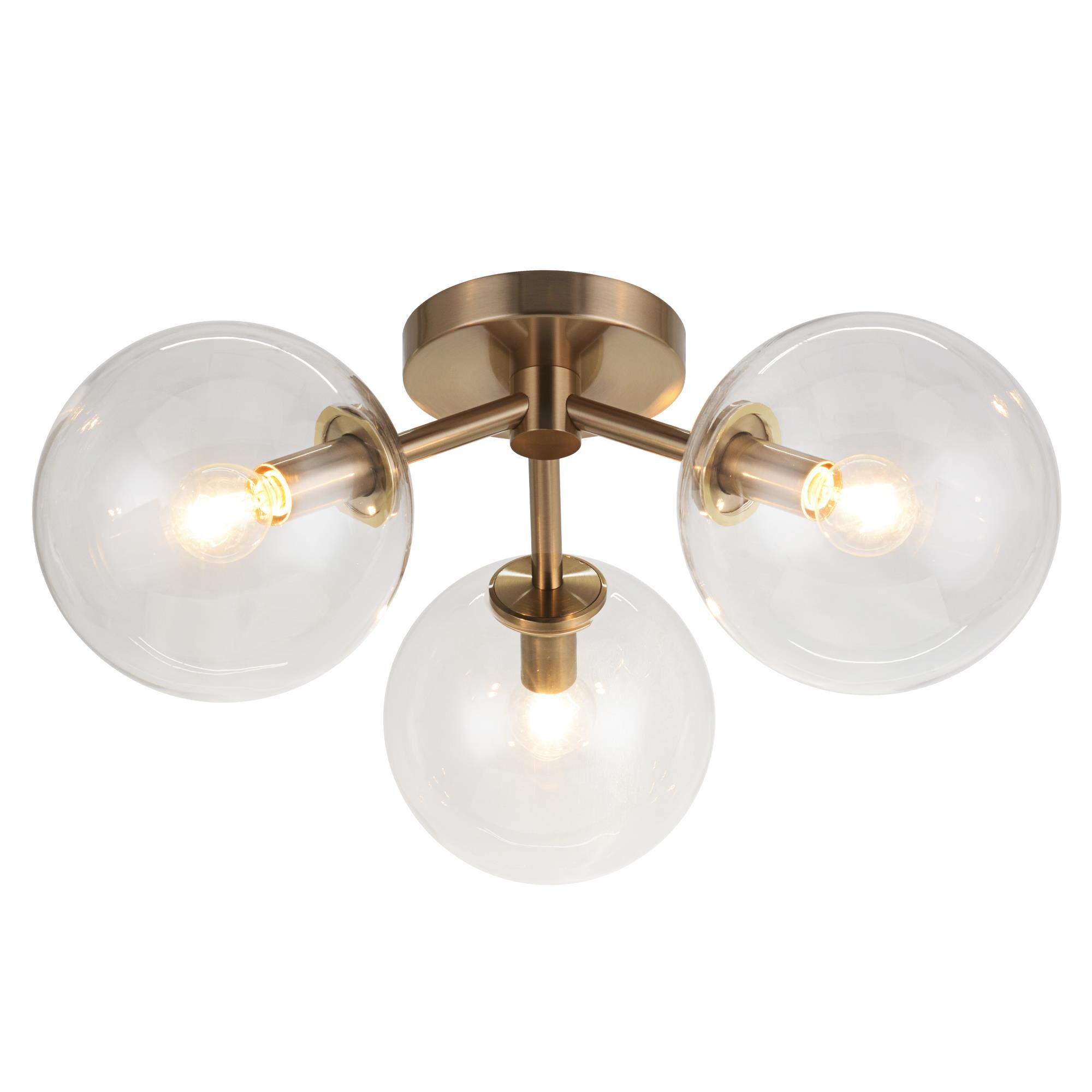 Novo 3 Light Flush Mount by Matteo Lighting