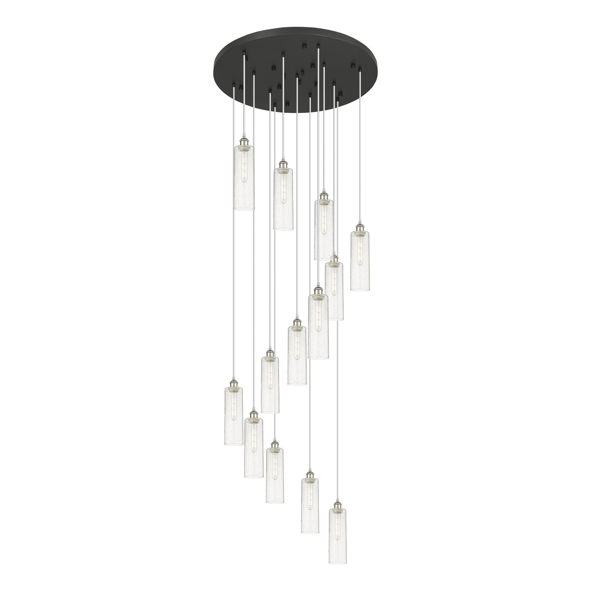 Shown in Polished Nickel finish and Seedy shade