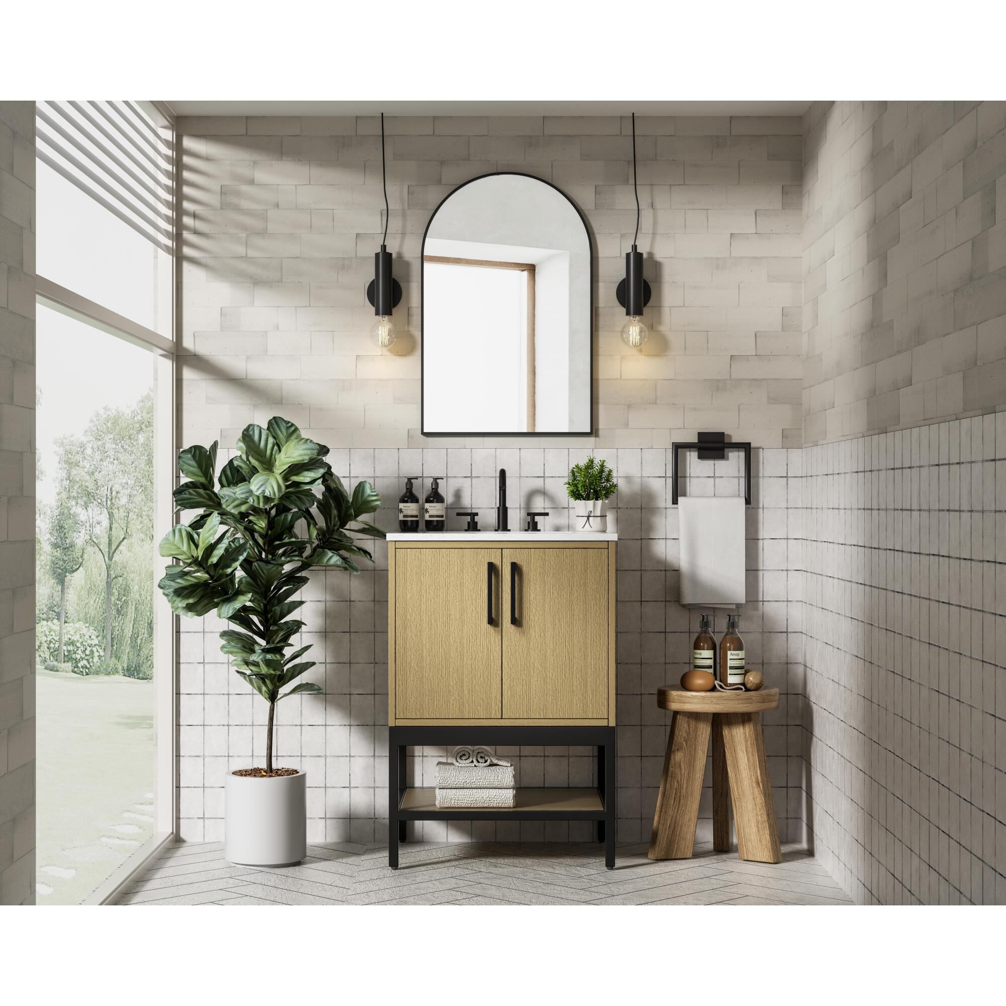 Lennox 24 Inch Bath Vanity by Elegant Dcor