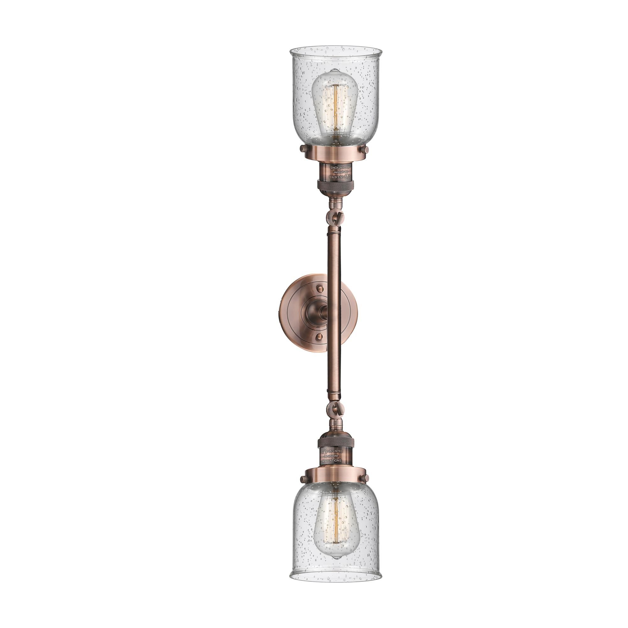 Bruno Marashlian Small Bell 16 Inch 2 Light Bath Vanity Light by Innovations Lighting