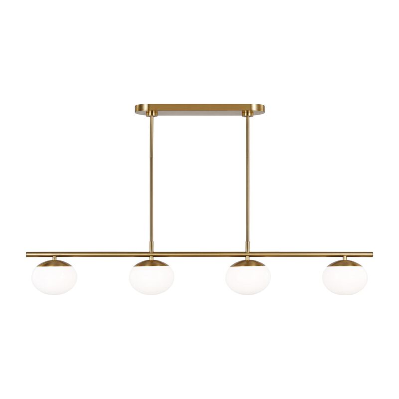 Ellen DeGeneres Lune 49 Inch 6 Light LED Linear Suspension Light by Visual Comfort Studio Collection