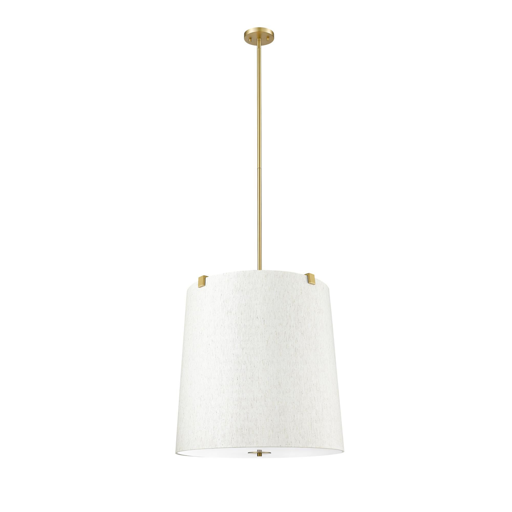 Shown in Modern Gold finish and Cream shade