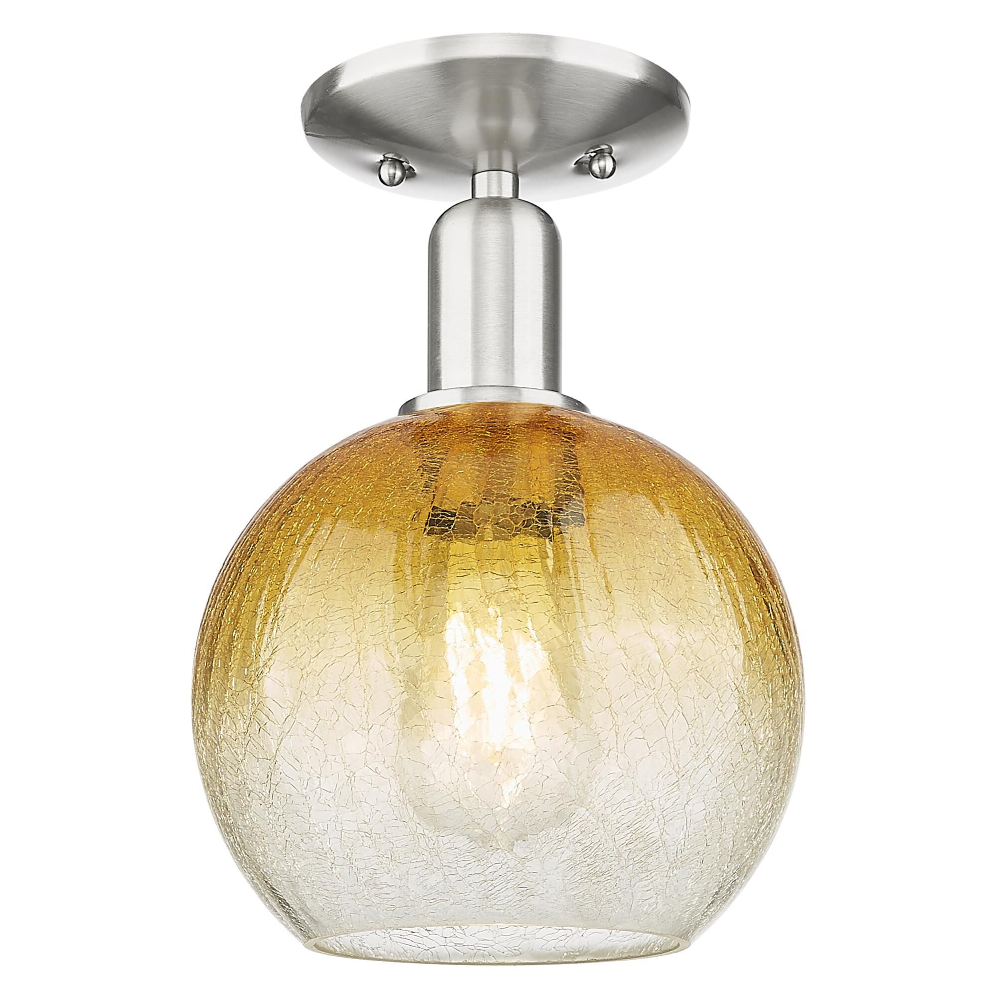 Bruno Marashlian Brookhaven Globe 8 Inch Semi Flush Mount by Innovations Lighting