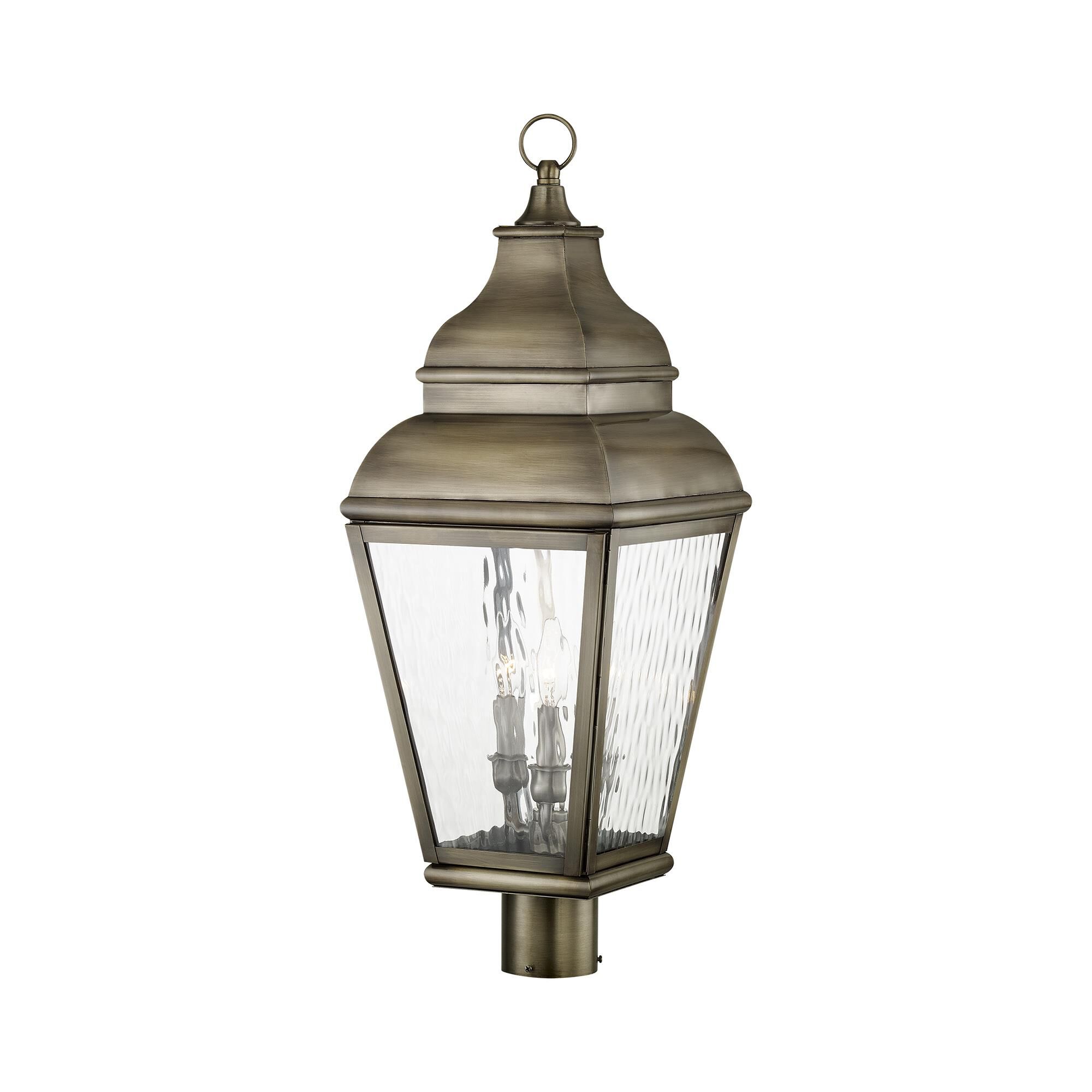 Exeter 29 Inch Tall 3 Light Outdoor Post Lamp by Livex Lighting