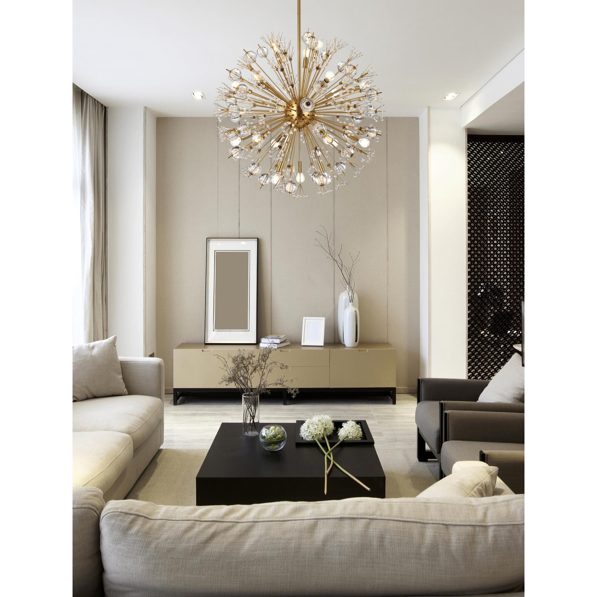 Vera 32 Inch Large Pendant by Elegant Lighting
