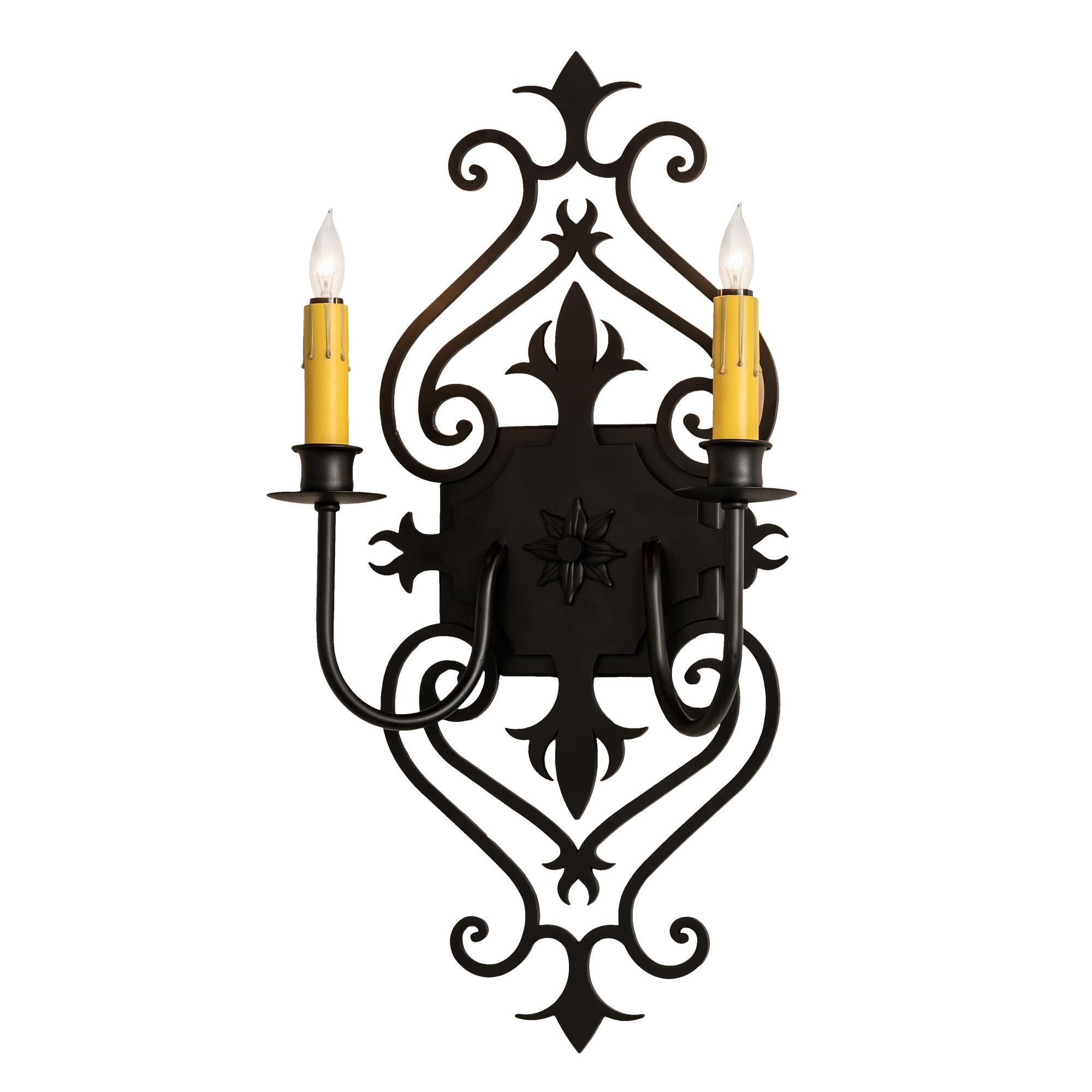 Louisa 21 Inch Tall 2 Light Outdoor Wall Light by Meyda Lighting