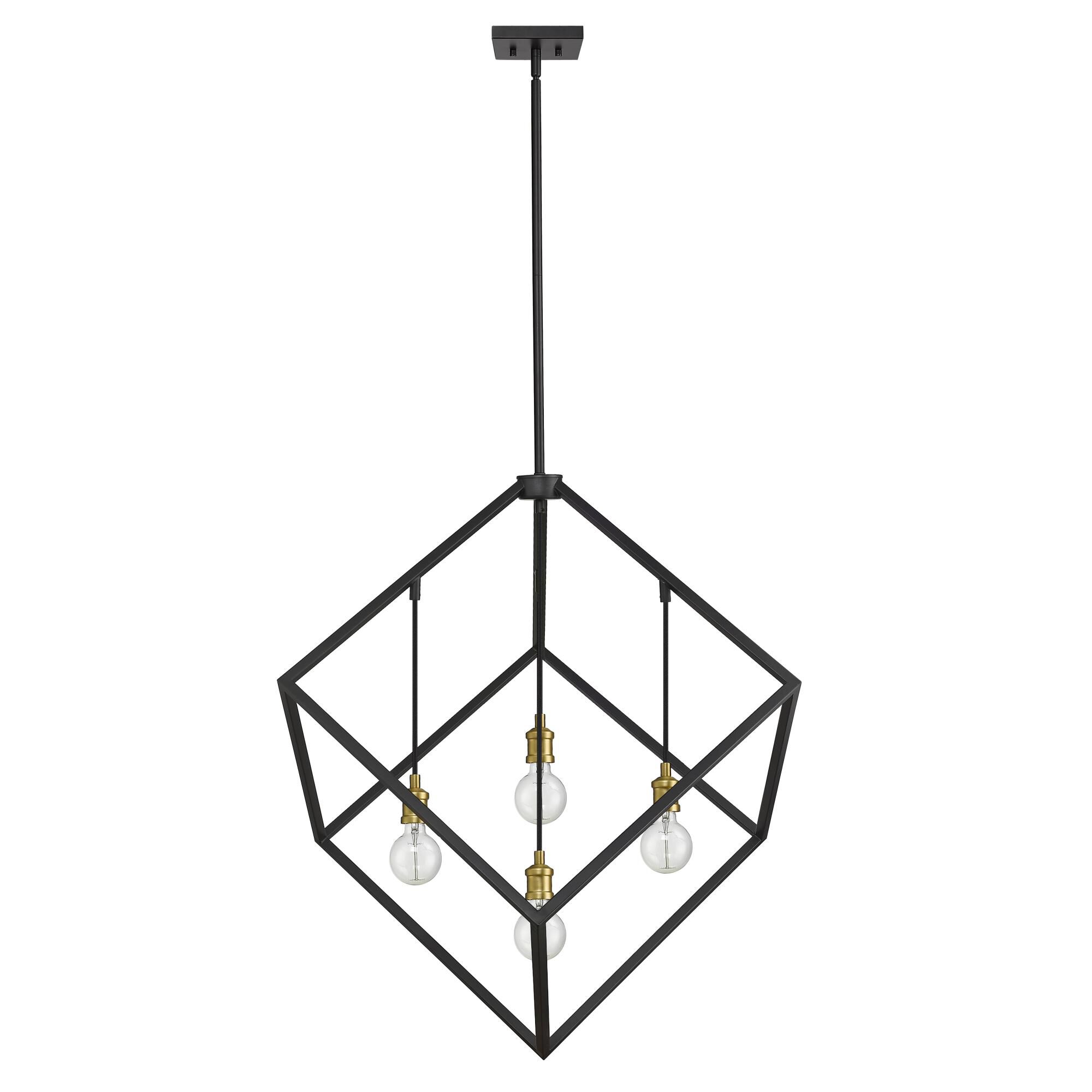Vertical 34 Inch 4 Light Chandelier by Z-Lite