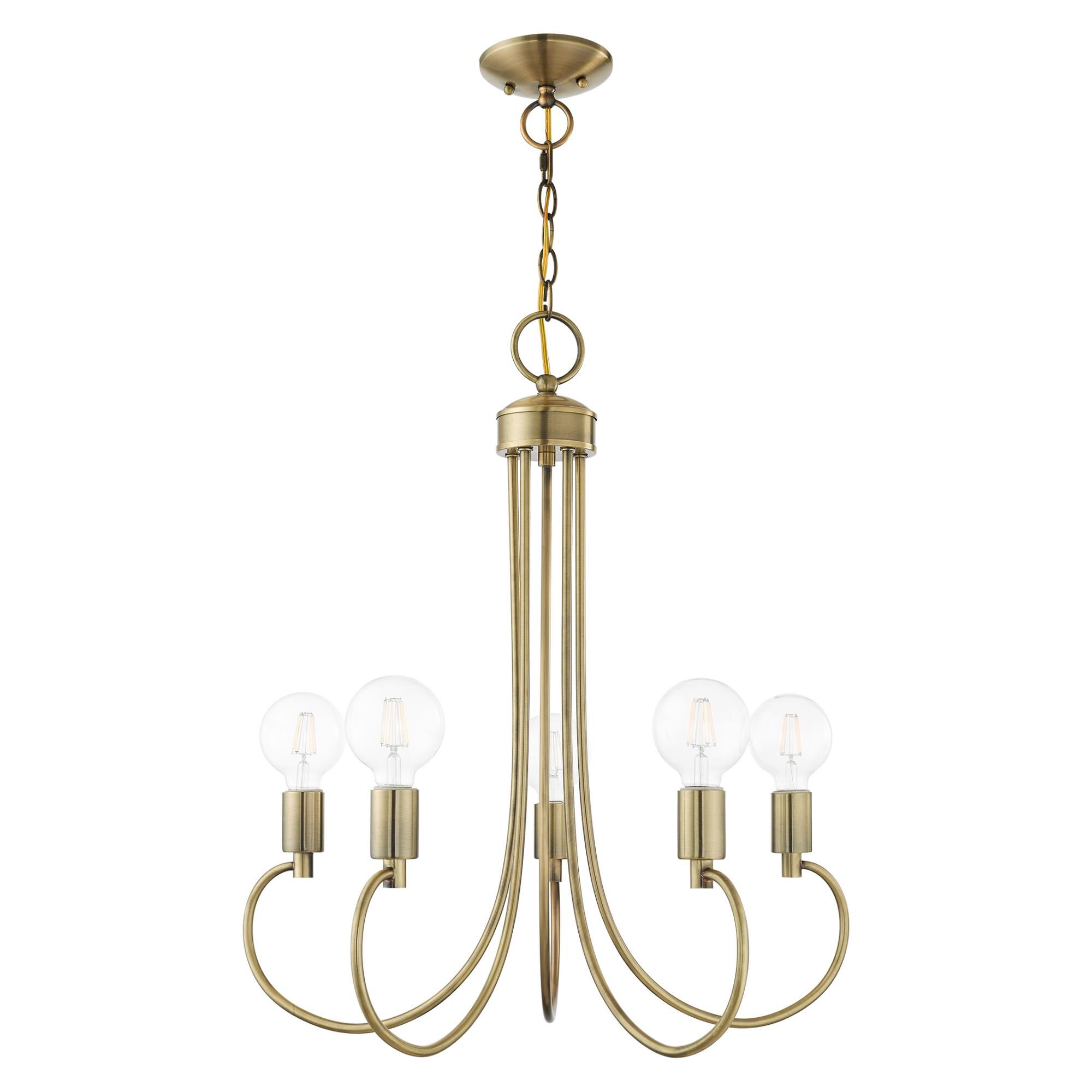 Shown in Antique Brass finish