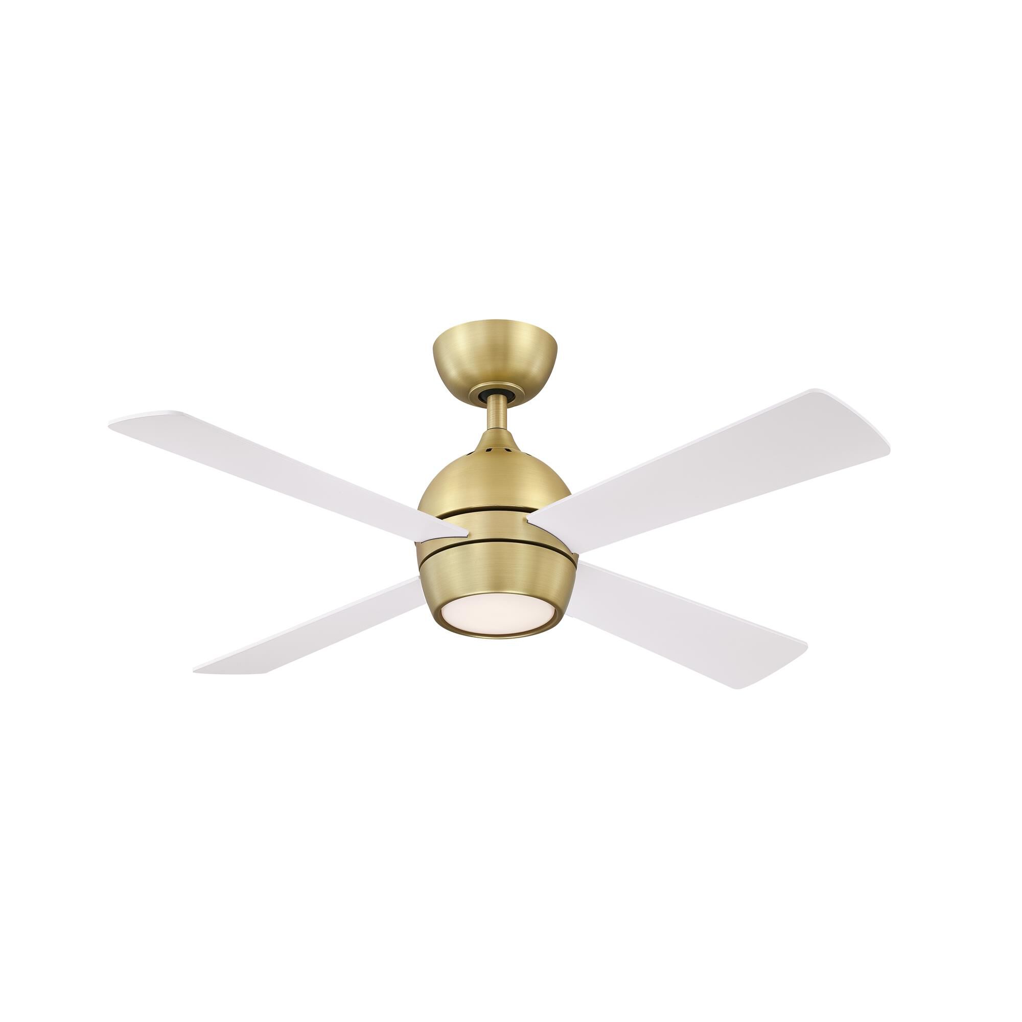 Shown in Brushed Satin Brass finish and Opal Frosted glass
