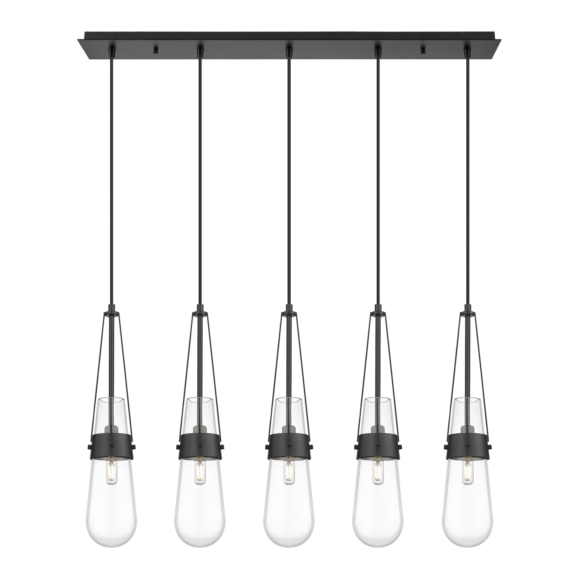 Bruno Marashlian Milan 36 Inch 5 Light Linear Suspension Light by Innovations Lighting