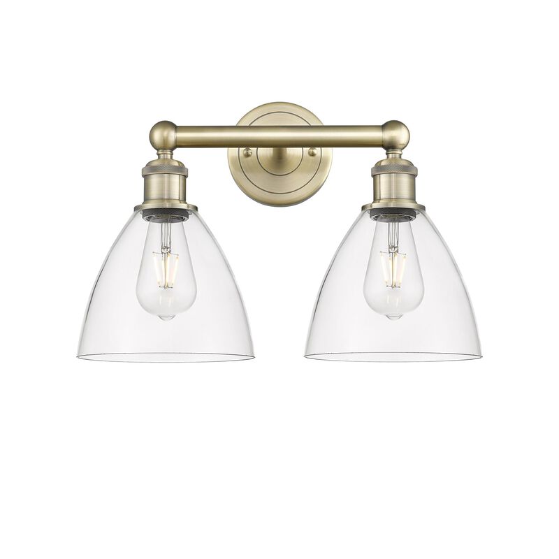 Bruno Marashlian Bristol Glass 16 Inch 2 Light Bath Vanity Light by Innovations Lighting