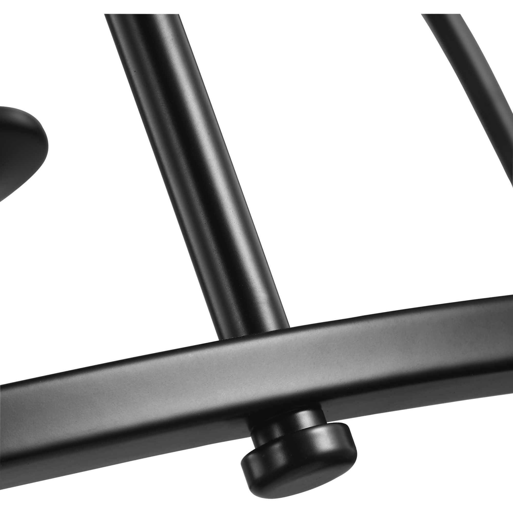 Shown in Matte Black finish and White Linen glass