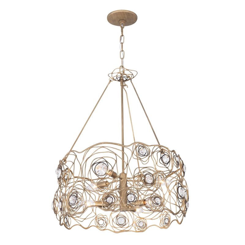 Ron Henderson Ethereal Rose Chandelier by Varaluz