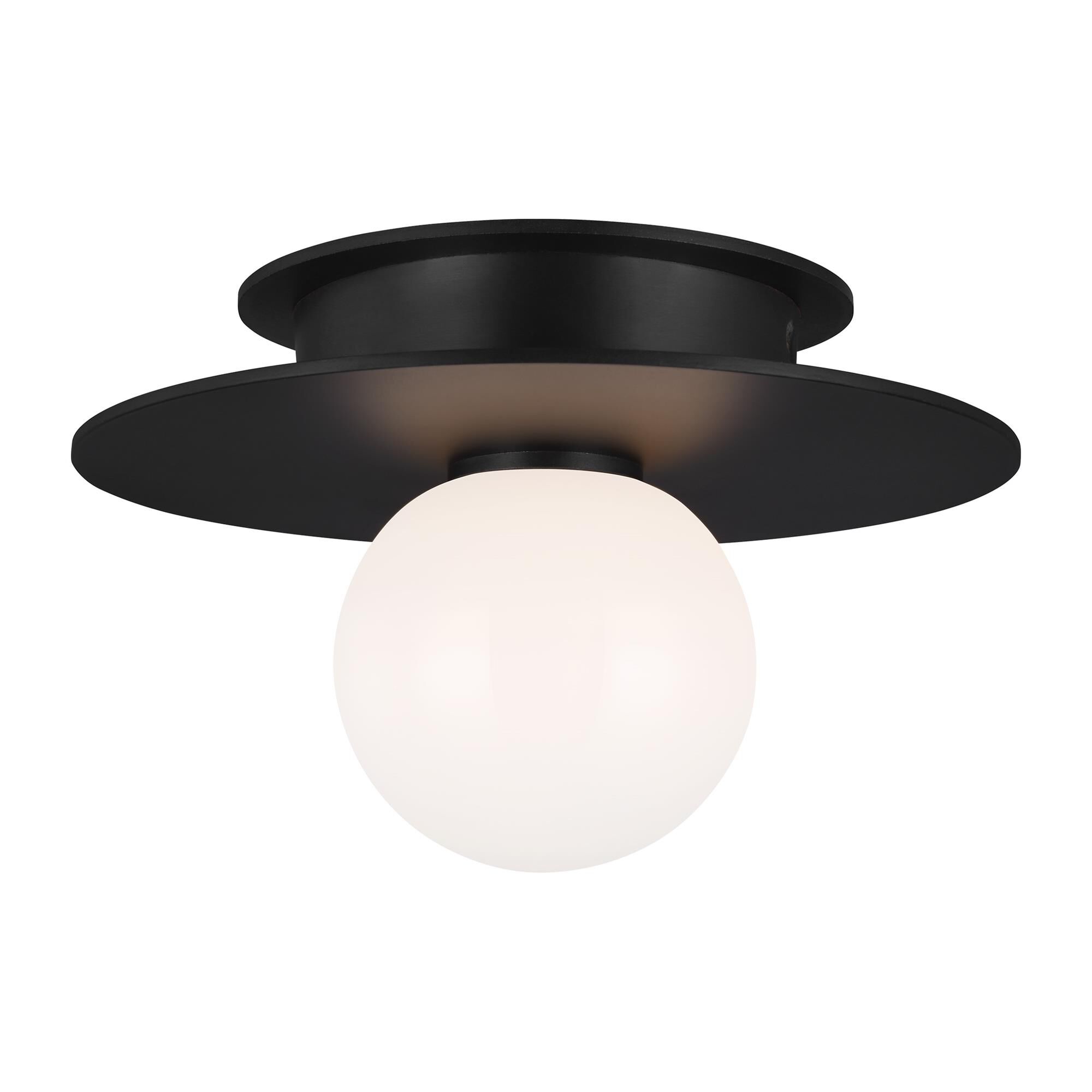 Shown in Midnight Black finish and Milk Whitesteel glass
