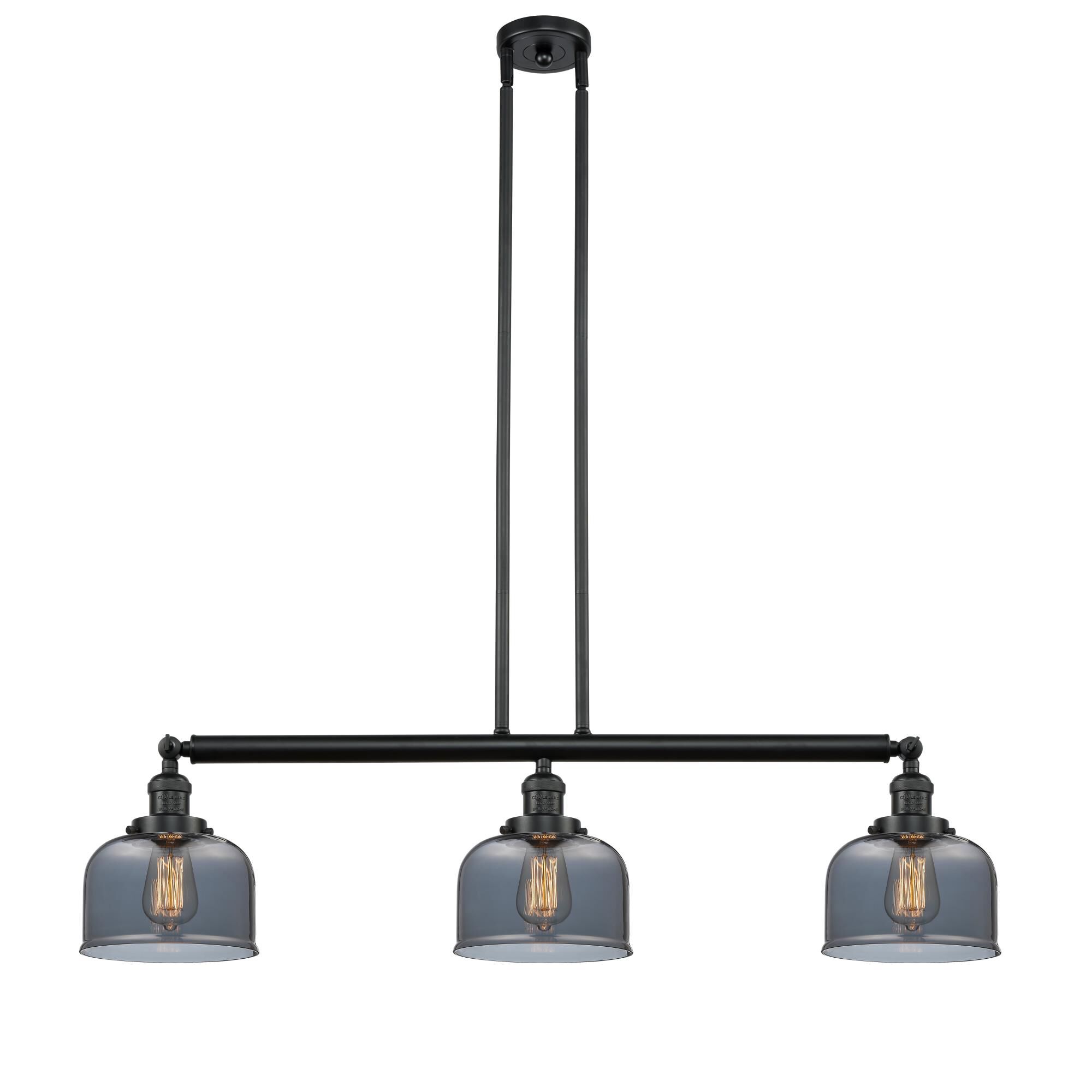 Bruno Marashlian Large Bell 41 Inch 3 Light Linear Suspension Light by Innovations Lighting