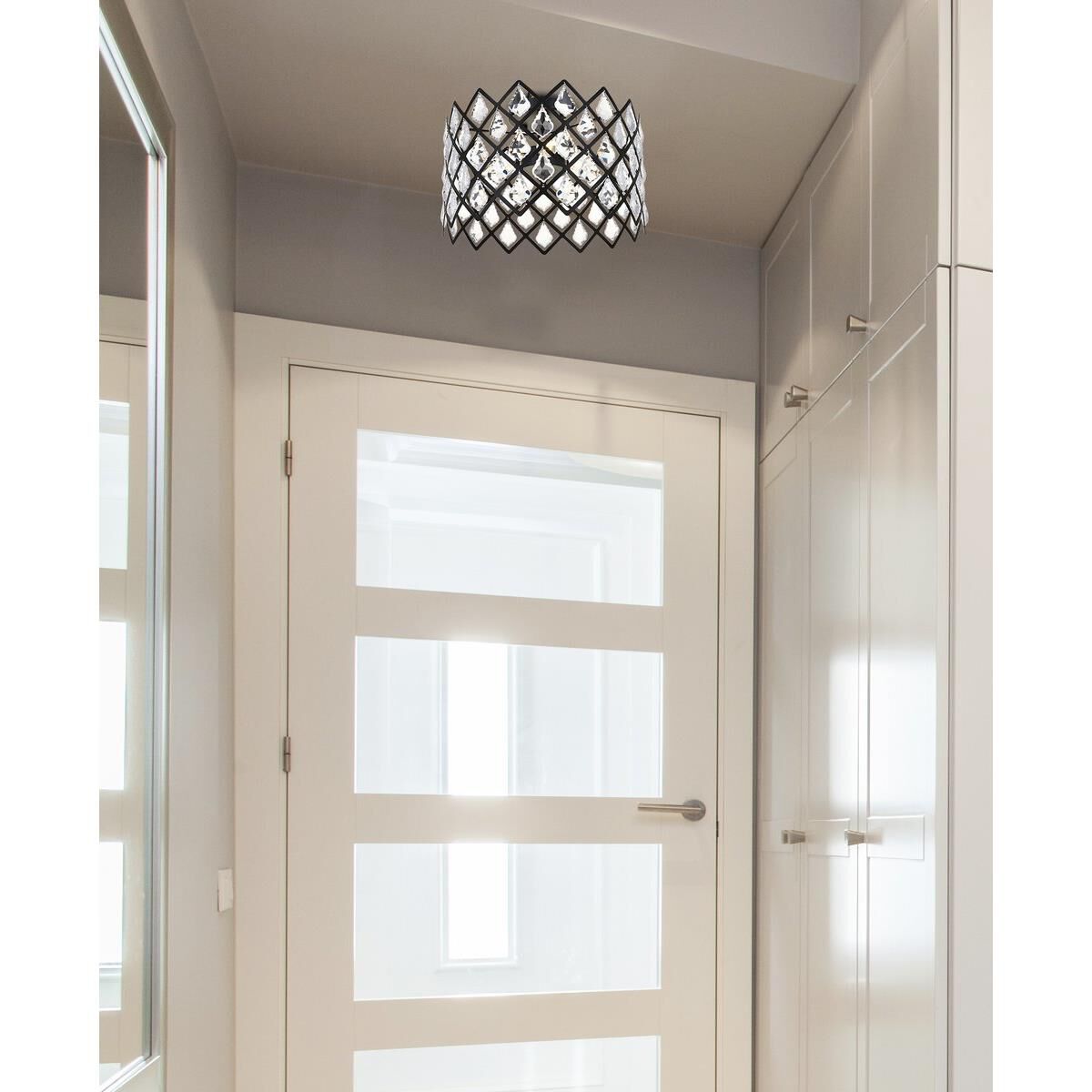 Lyla 13 Inch 3 Light Flush Mount by Elegant Lighting