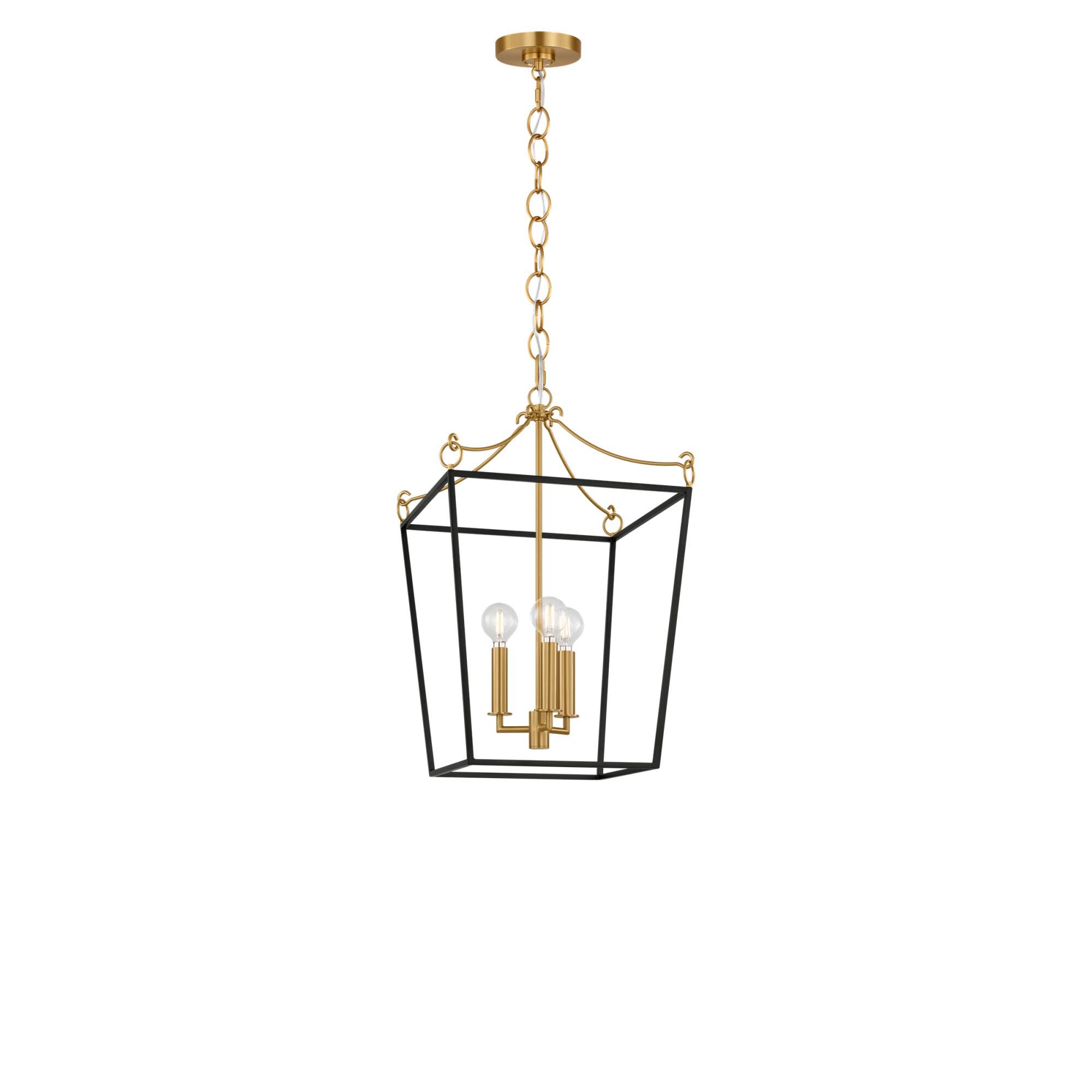 Shown in Midnight Black and Burnished Brass finish