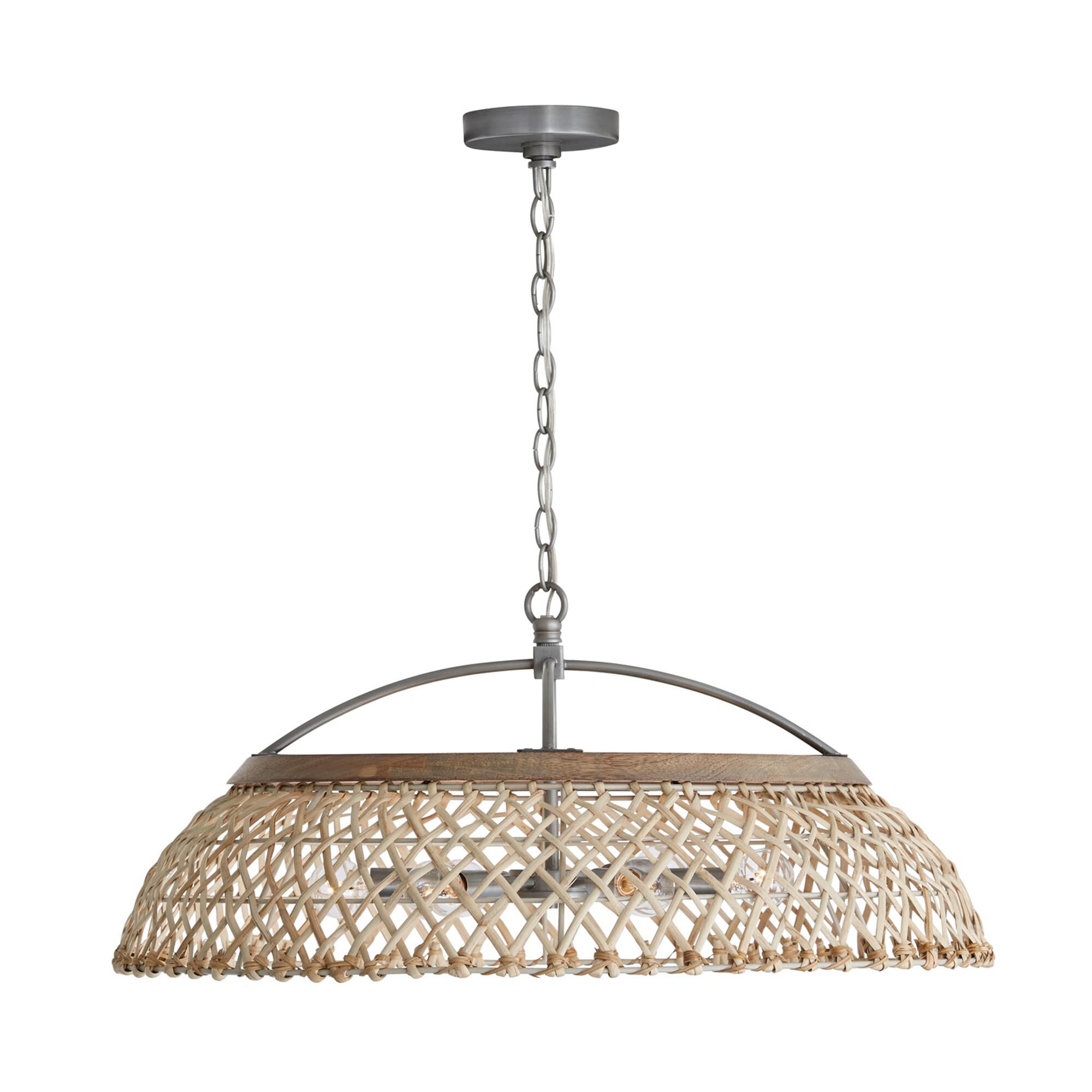 Shown in Grey Wash And Antique Nickel finish