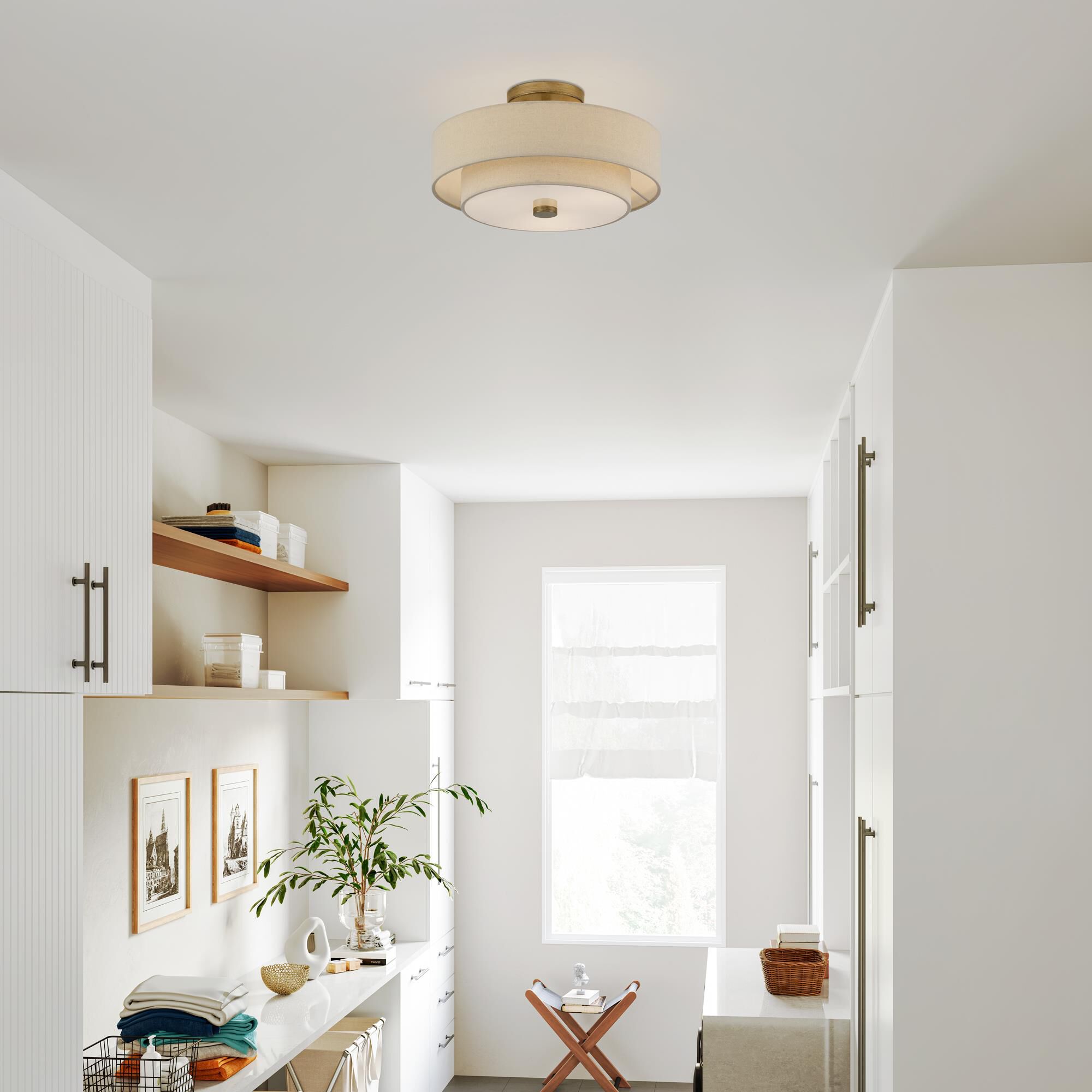 Bellingham 15 Inch Semi Flush Mount by Livex Lighting