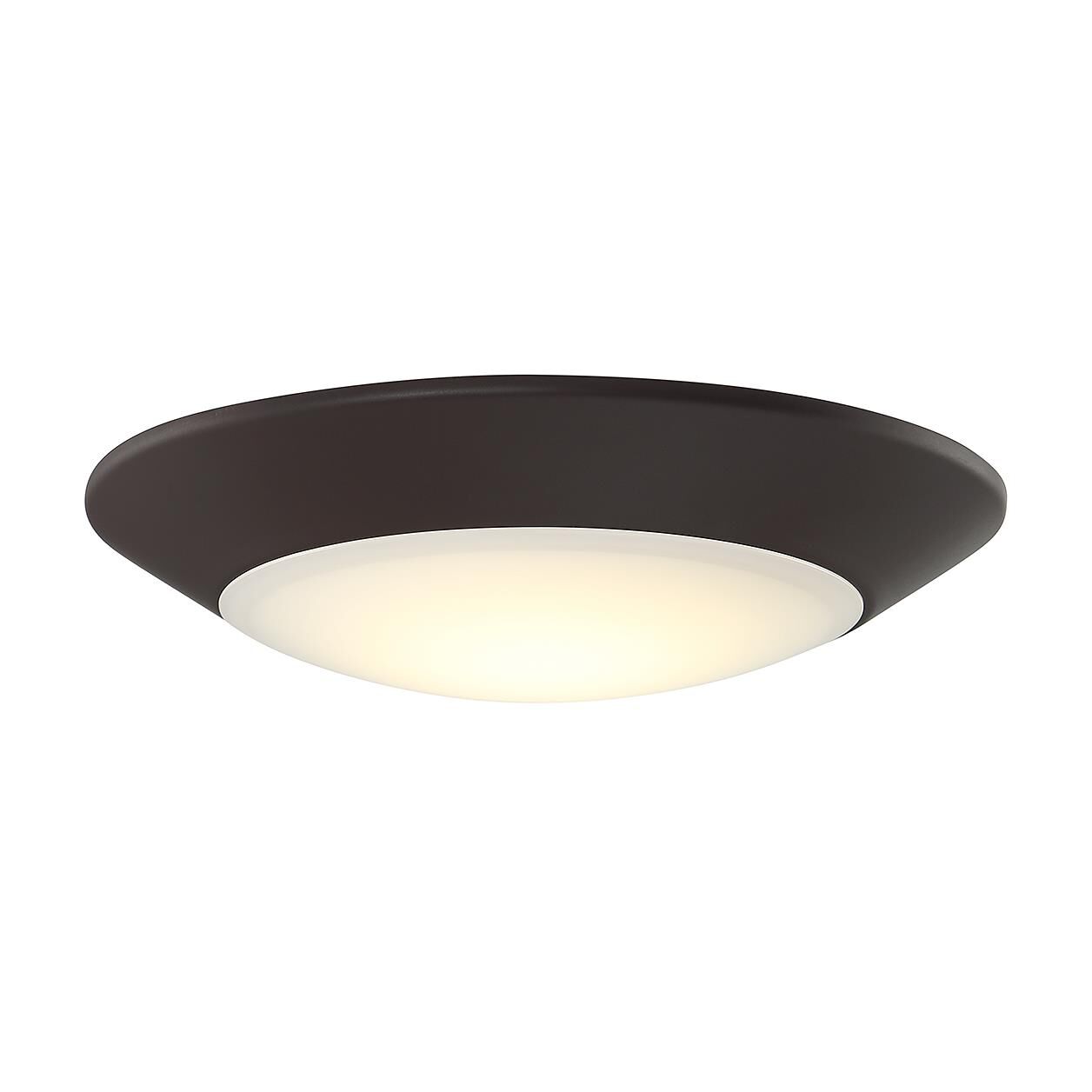 Shown in Bronze finish and White Acrylic glass