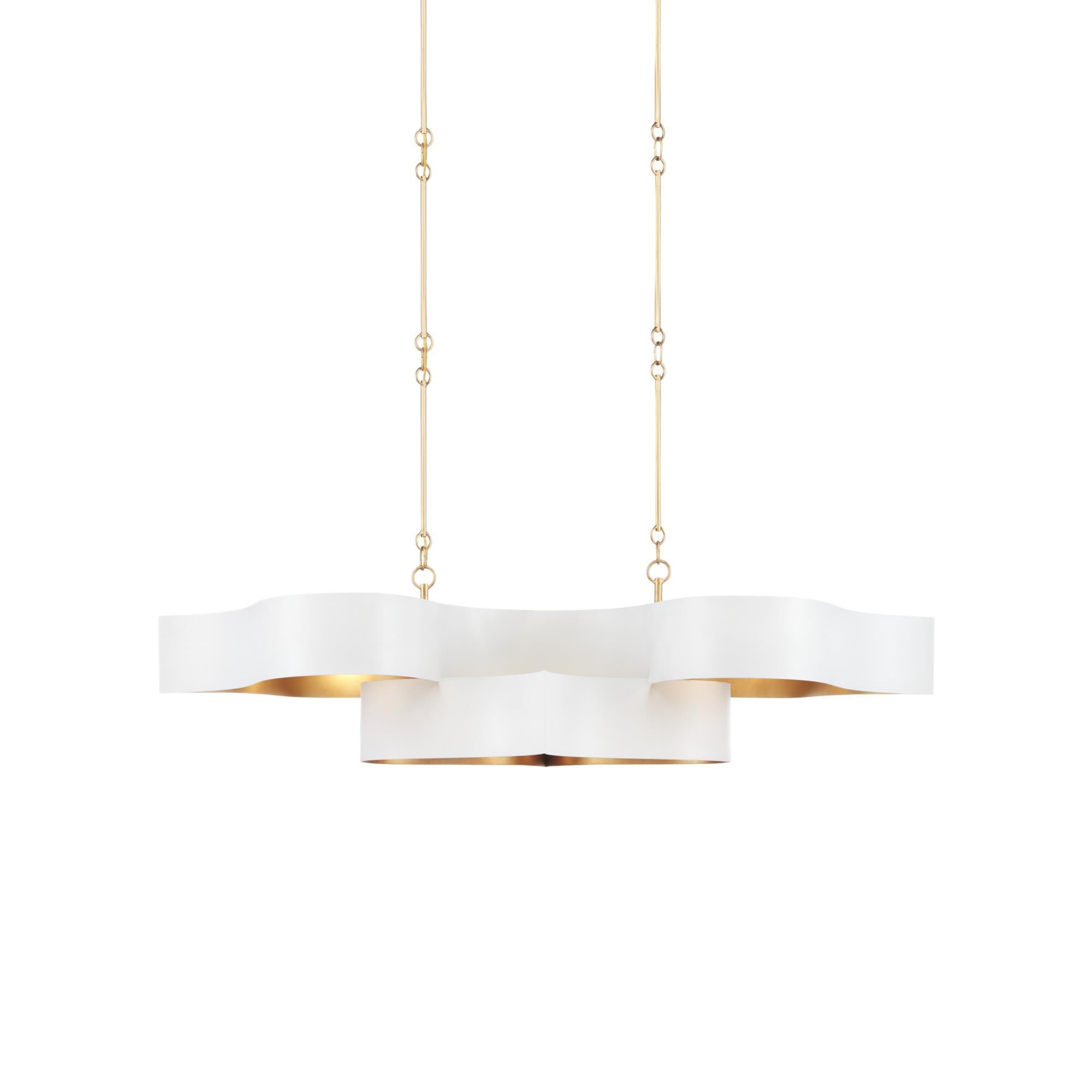 Shown in Sugar White/Contemporary Gold Leaf finish