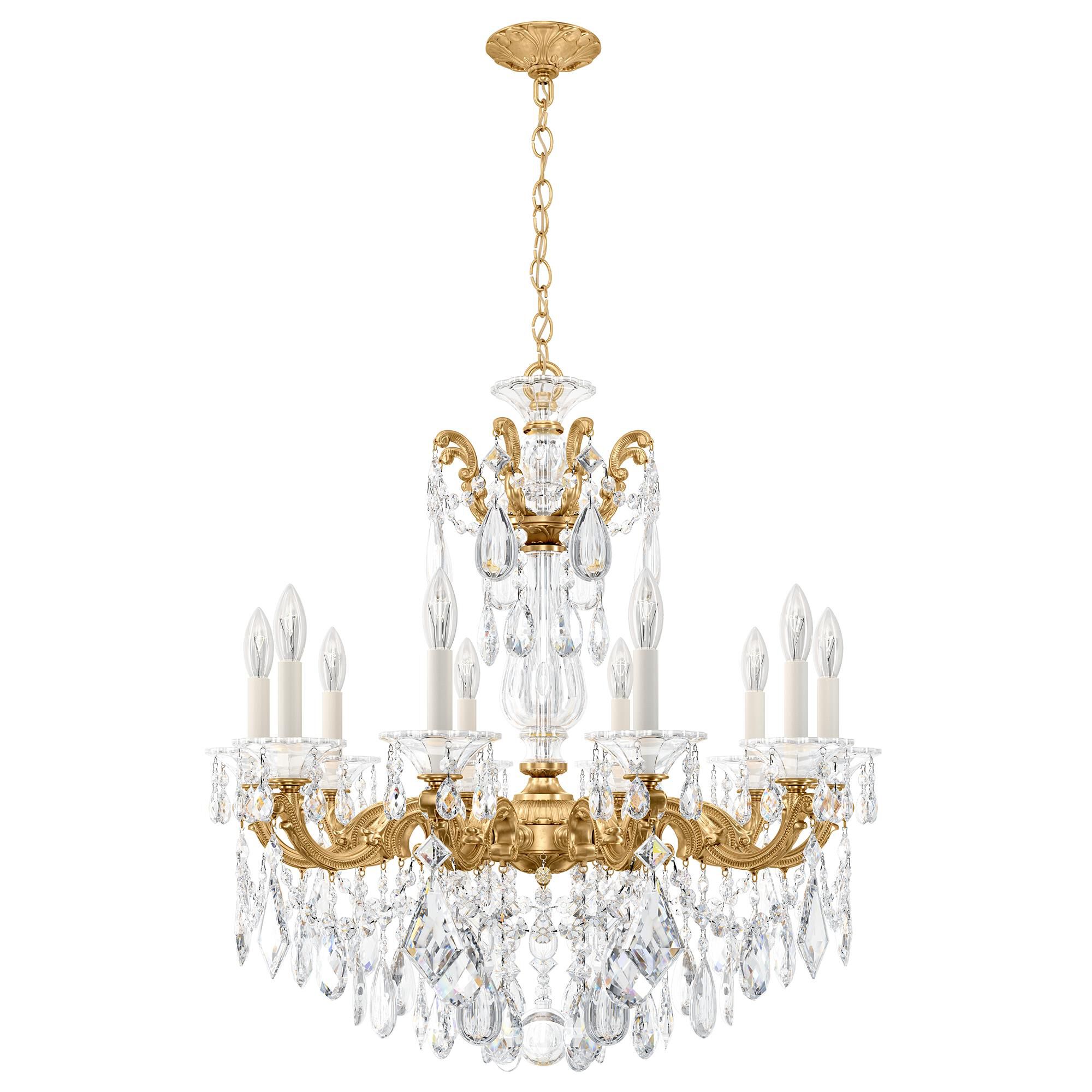 La Scala 28 Inch 10 Light Chandelier by Schonbek