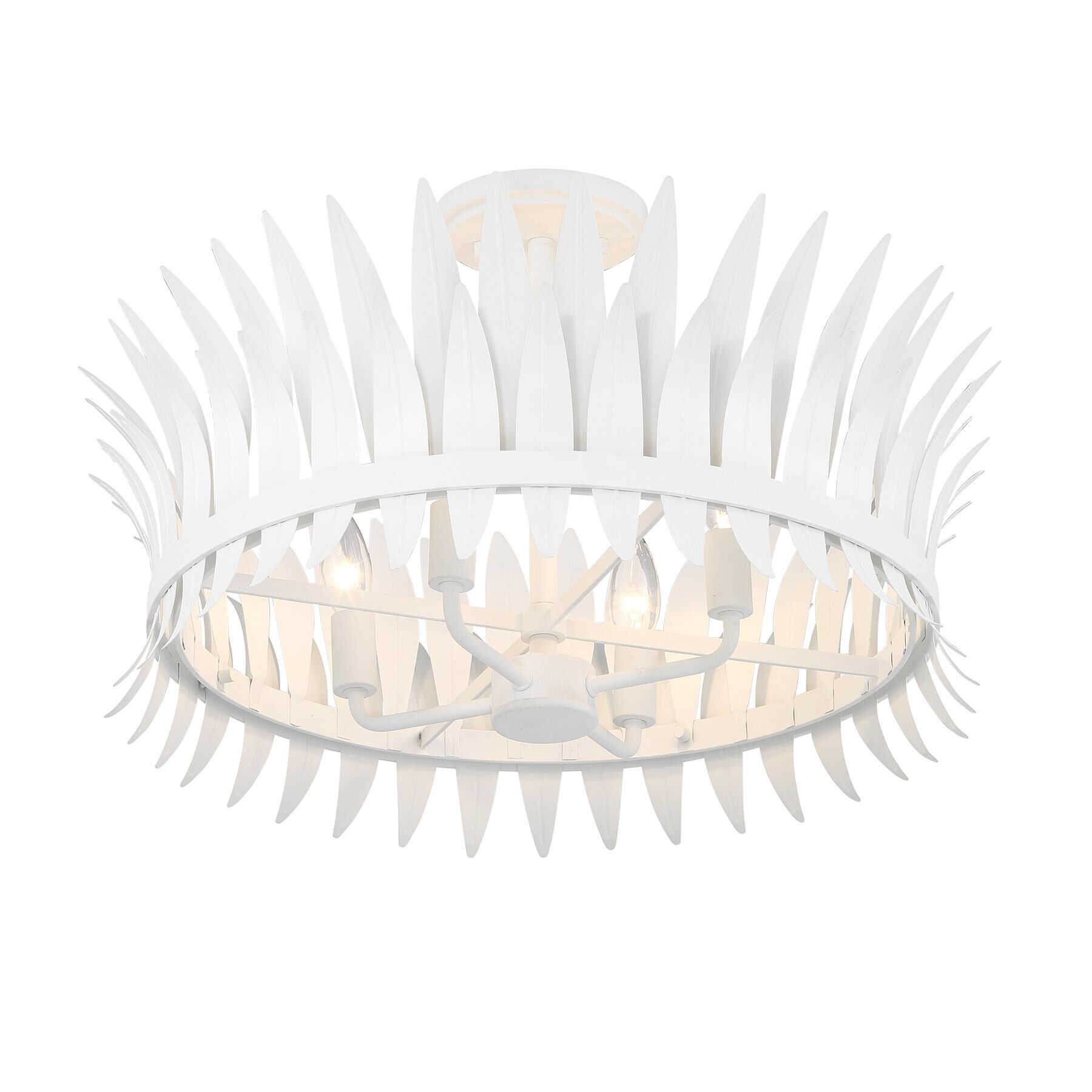 Ensley 20 Inch Semi Flush Mount by Savoy House