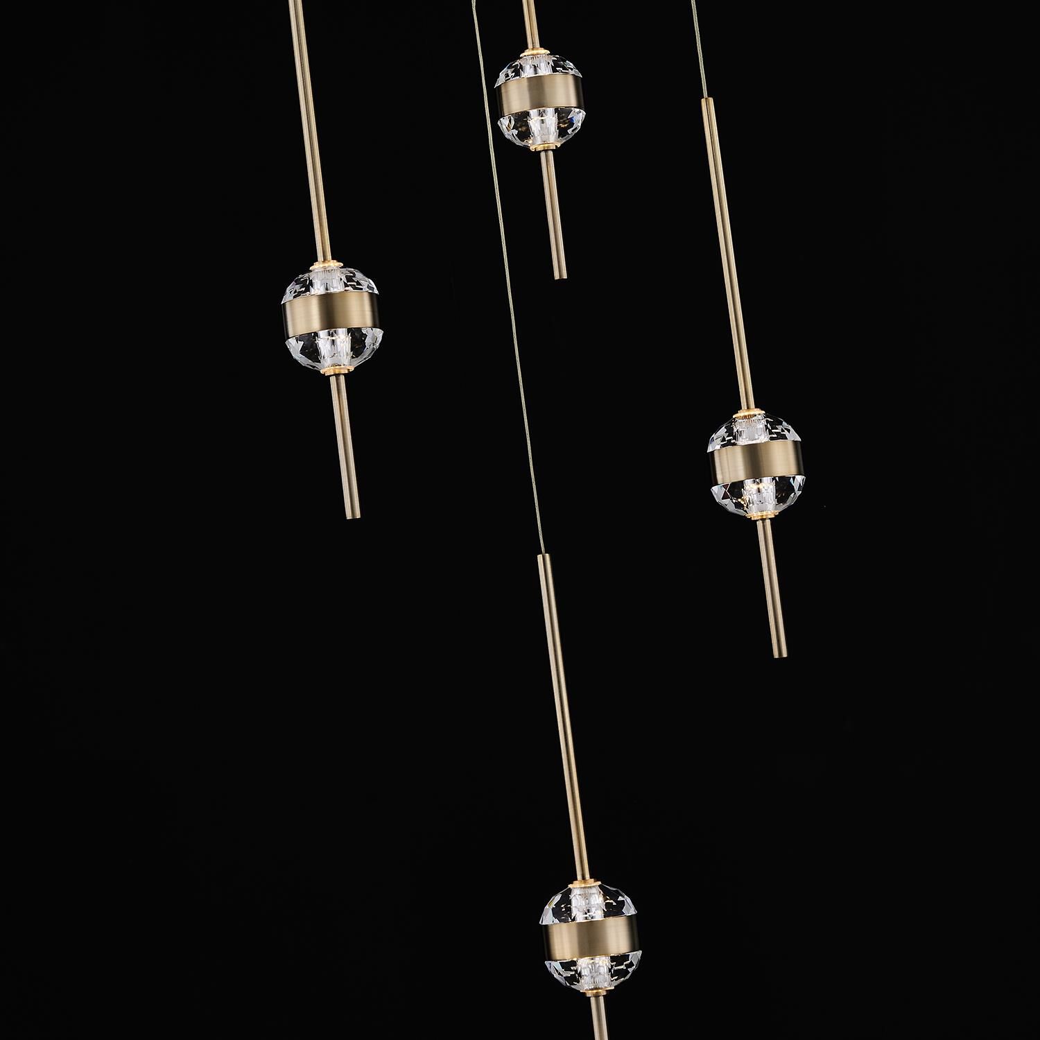 Goccia 16 Inch Multi Light Pendant by Allegri