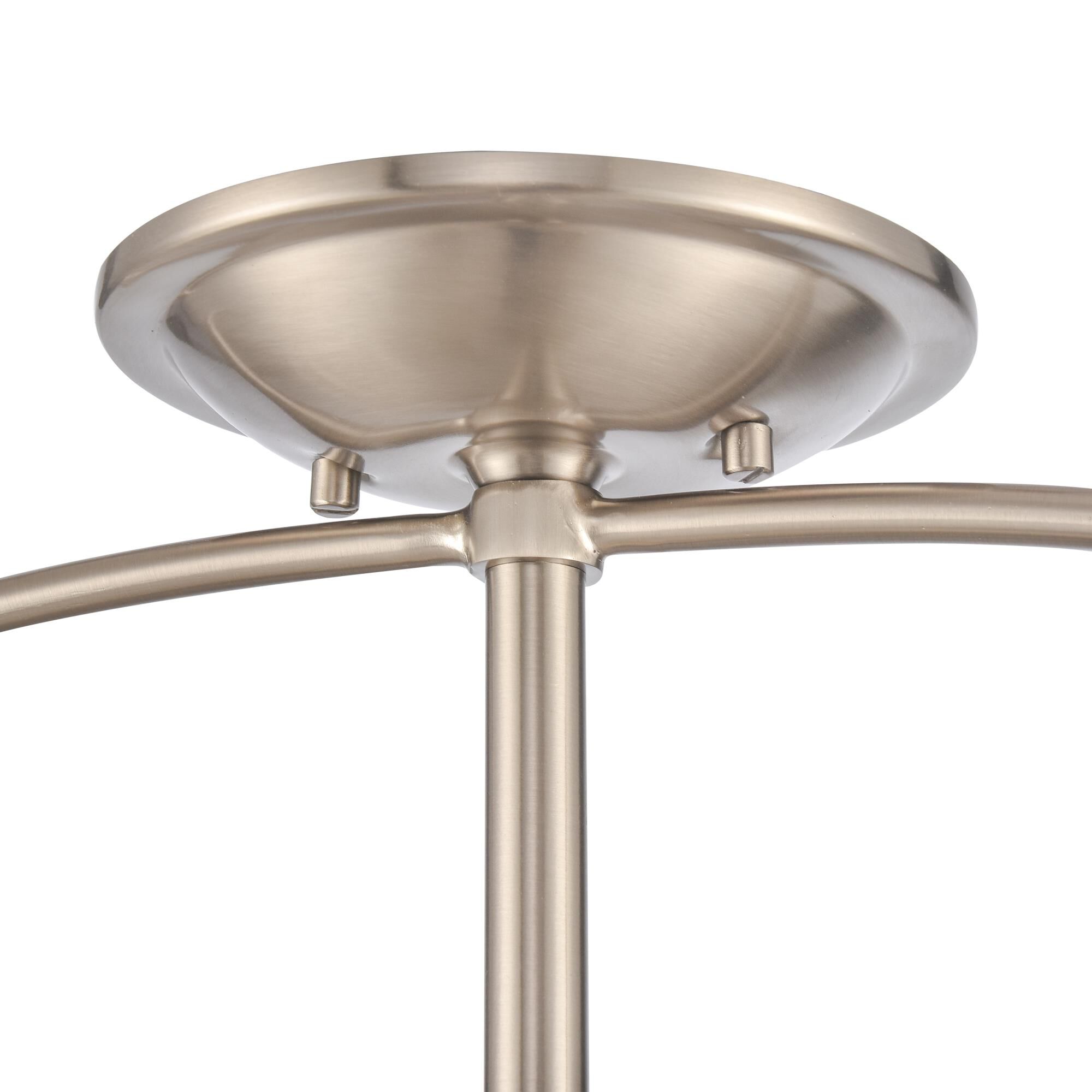 Shown in Brushed Nickel finish and Clear Handblown  Shade glass and Clear Handblown Glass shade