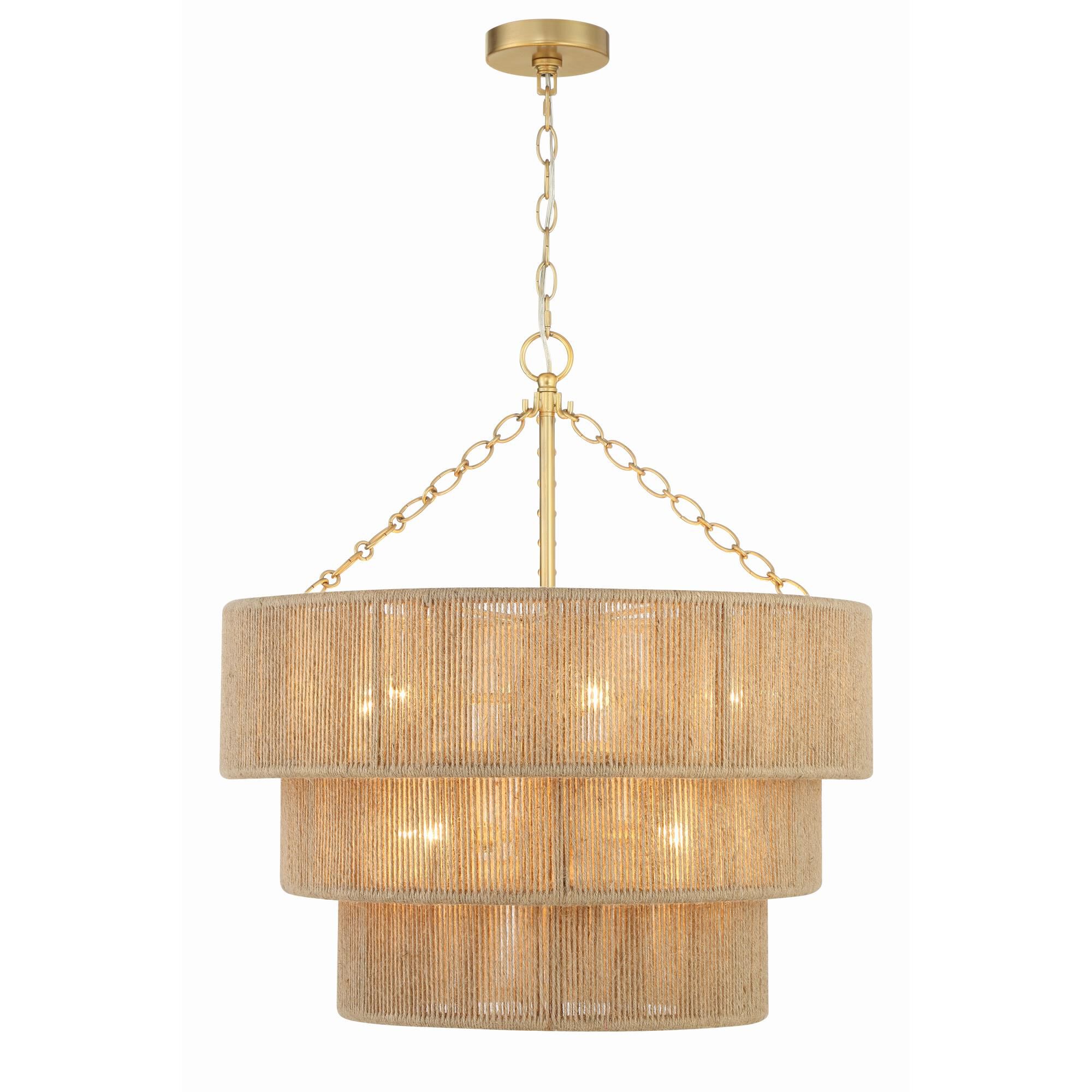 Shyla 24 Inch 10 Light Chandelier by Crystorama