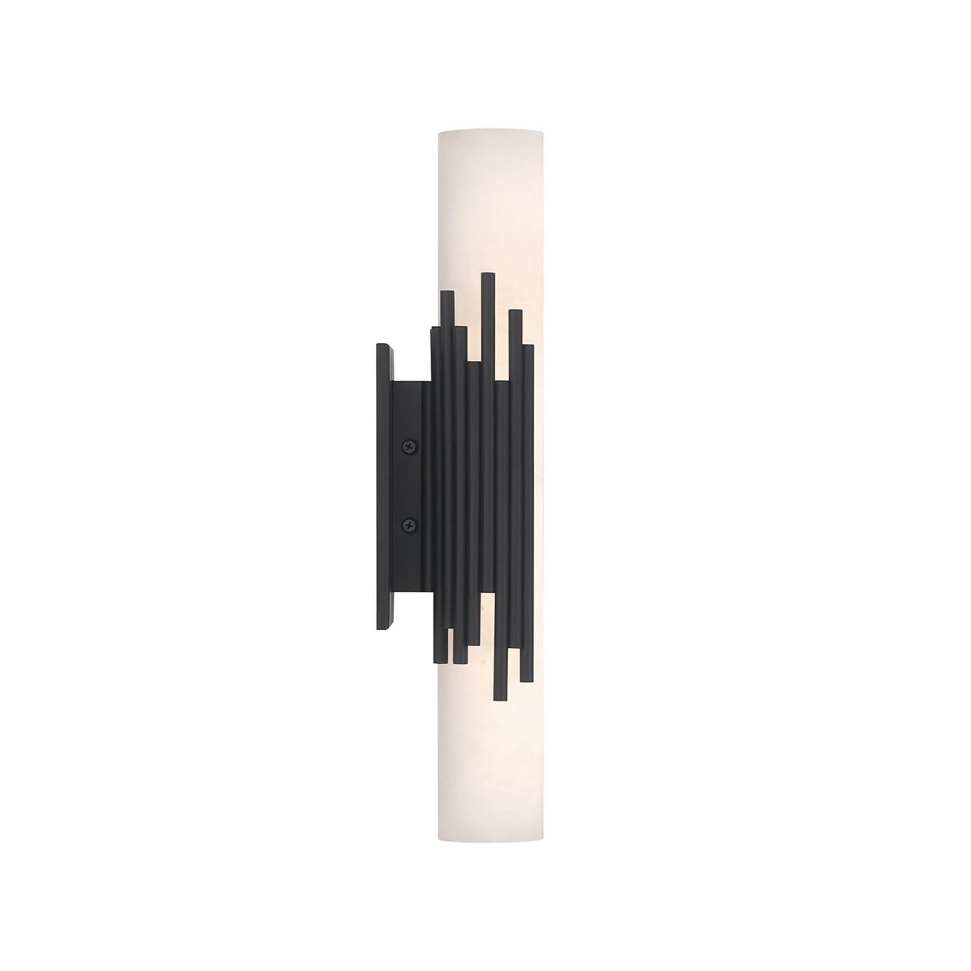 Shown in Bronze finish and Alabaster glass