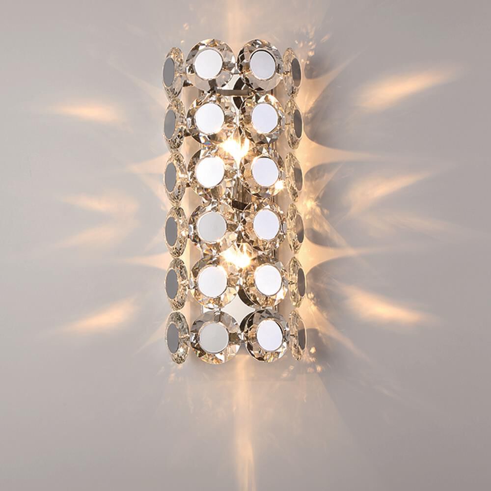 Shown in Chrome finish and K9 crystal