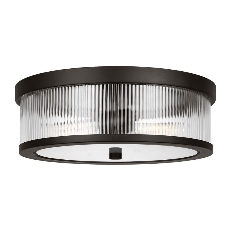 Chapman & Myers Geneva 14 Inch 2 Light Flush Mount by Visual Comfort Studio