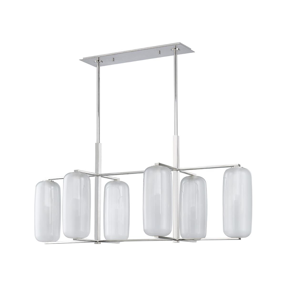 Pebble 53.3 Inch Linear Suspension Light by Hudson Valley Lighting