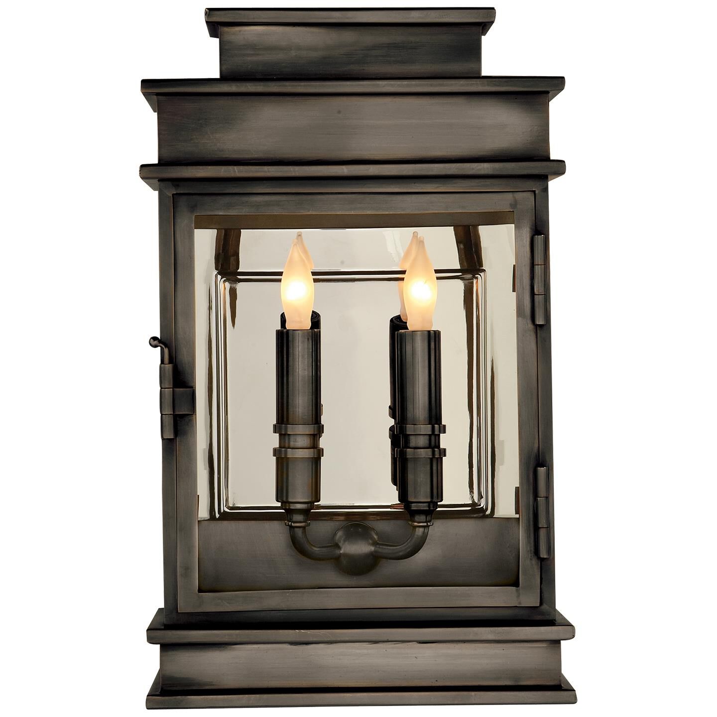 Chapman & Myers Linear Lantern 15 Inch Tall 2 Light Outdoor Wall Light by Visual Comfort Signature Collection