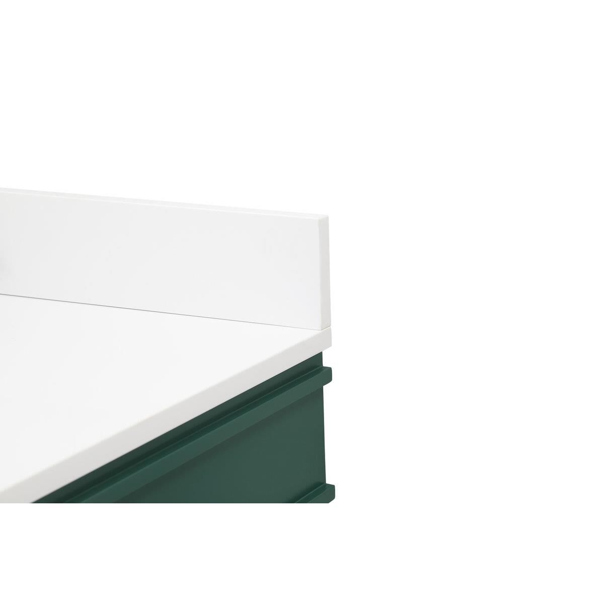 Shown in Green finish and Backsplash accent