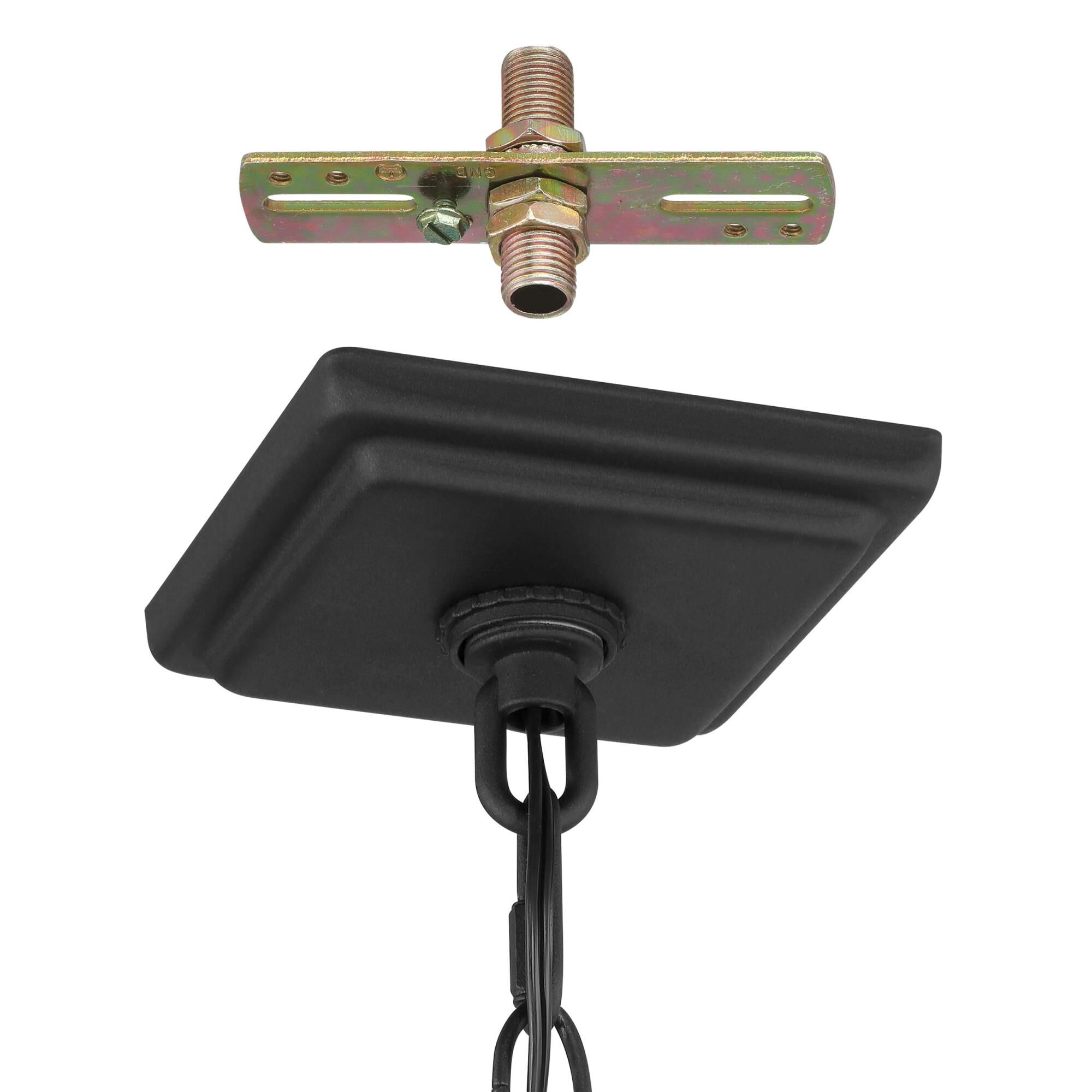 Shown in Textured Black finish and Clear glass