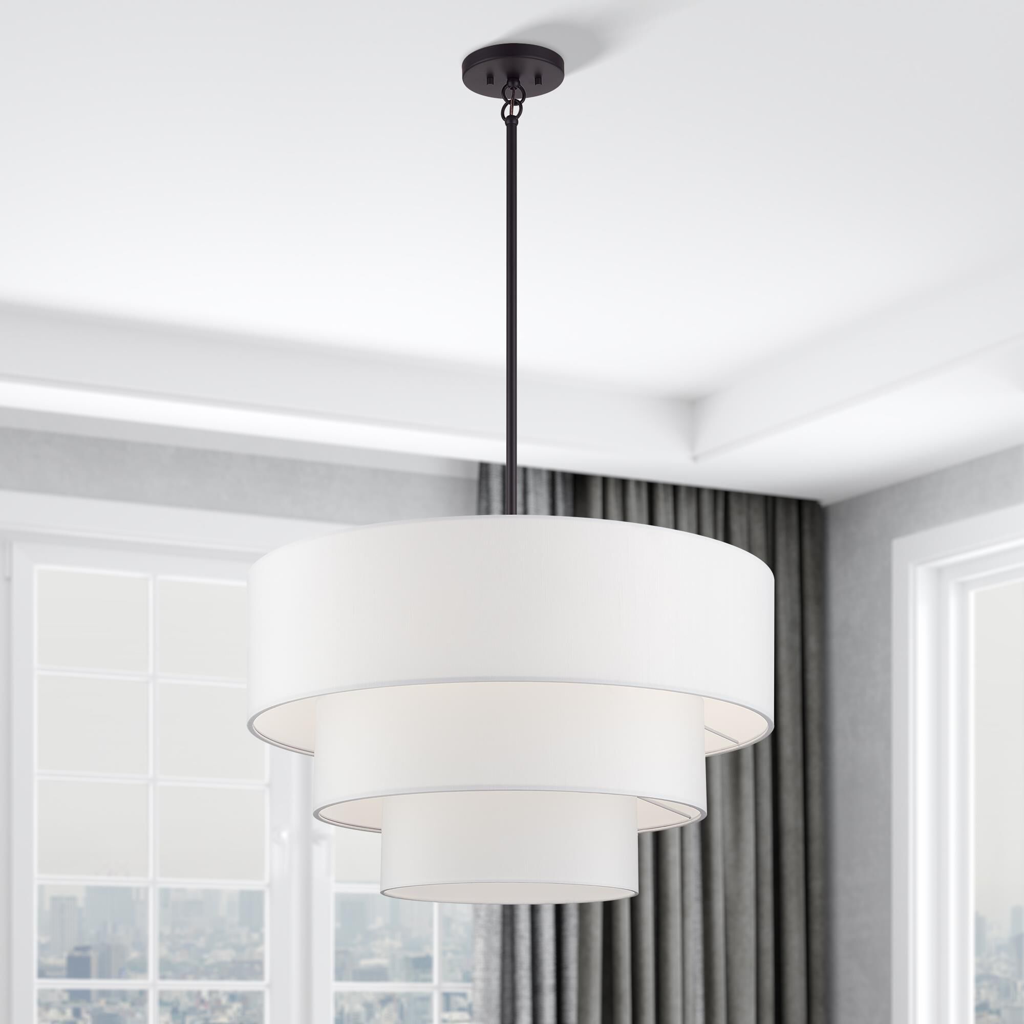 Manorwood 28 Inch Chandelier by Livex Lighting