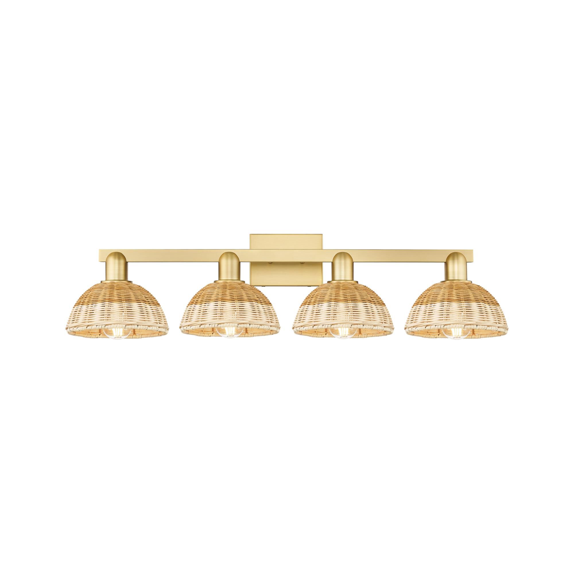 Bruno Marashlian Natural Ballston Dome 36 Inch Bath Vanity Light by Innovations Lighting