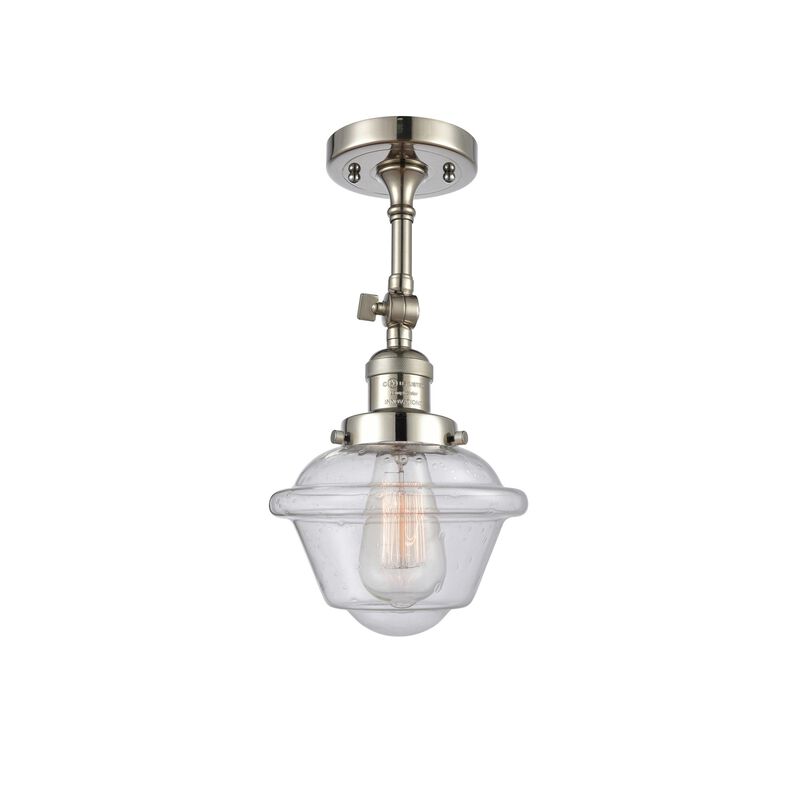 Bruno Marashlian Small Oxford 7 Inch 1 Light Semi Flush Mount by Innovations Lighting