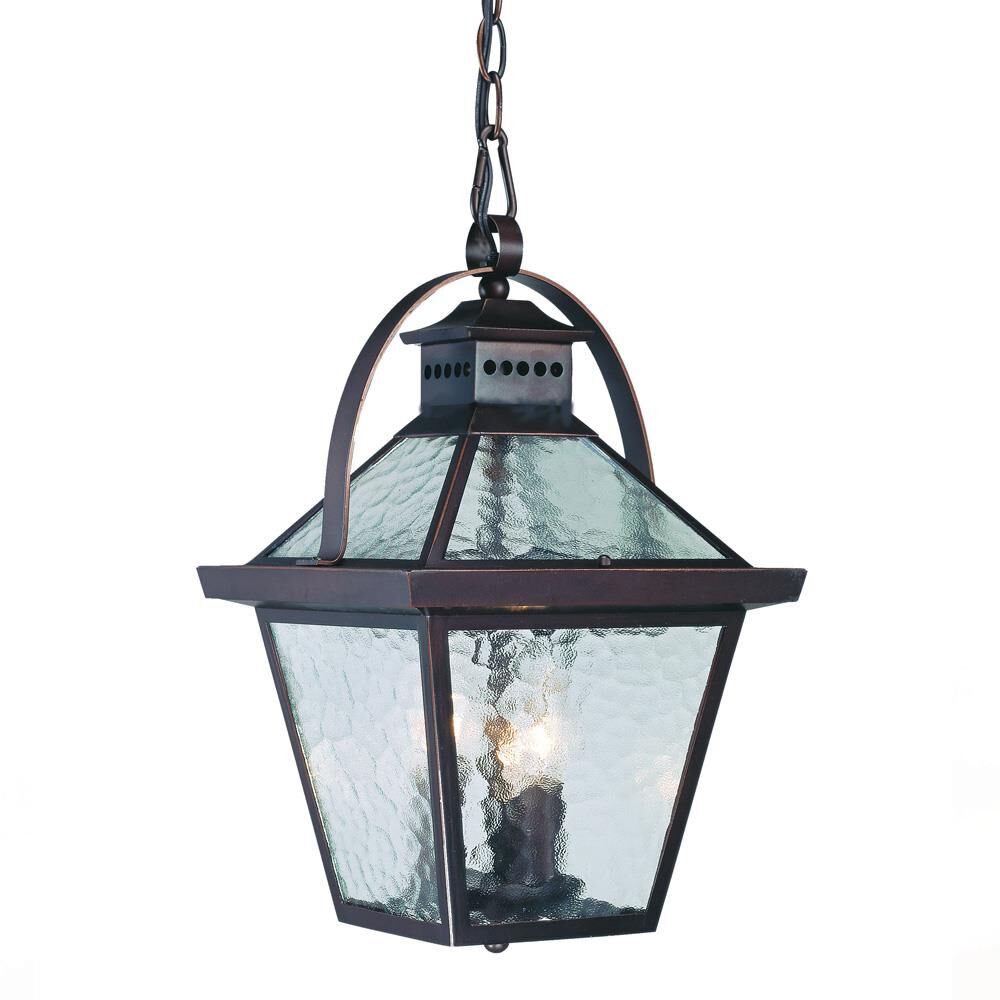 Bay Street 16 Inch Tall 3 Light Outdoor Hanging Lantern by Acclaim Lighting