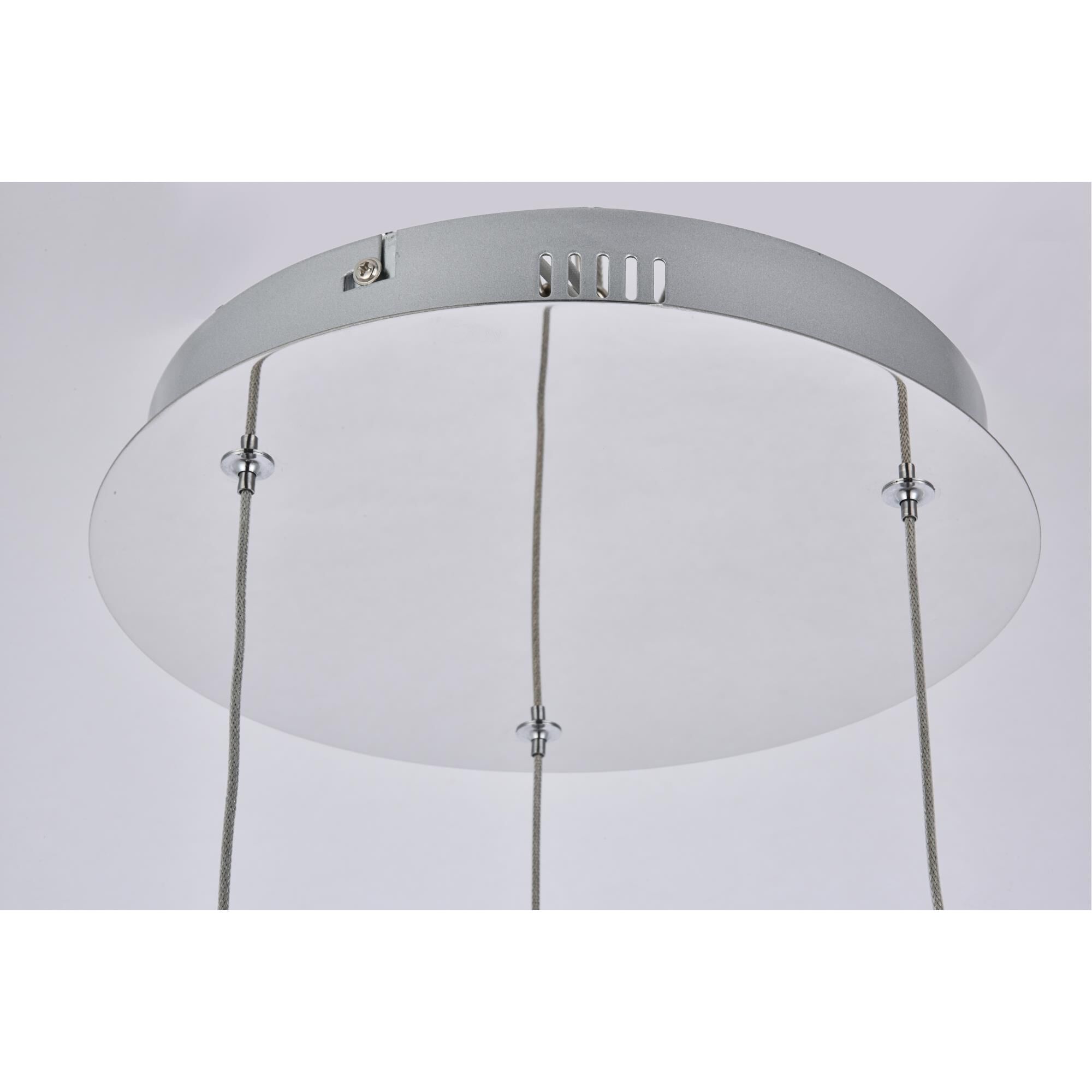 Amherst 12 Inch 3 Light LED Multi Light Pendant by Elegant Lighting