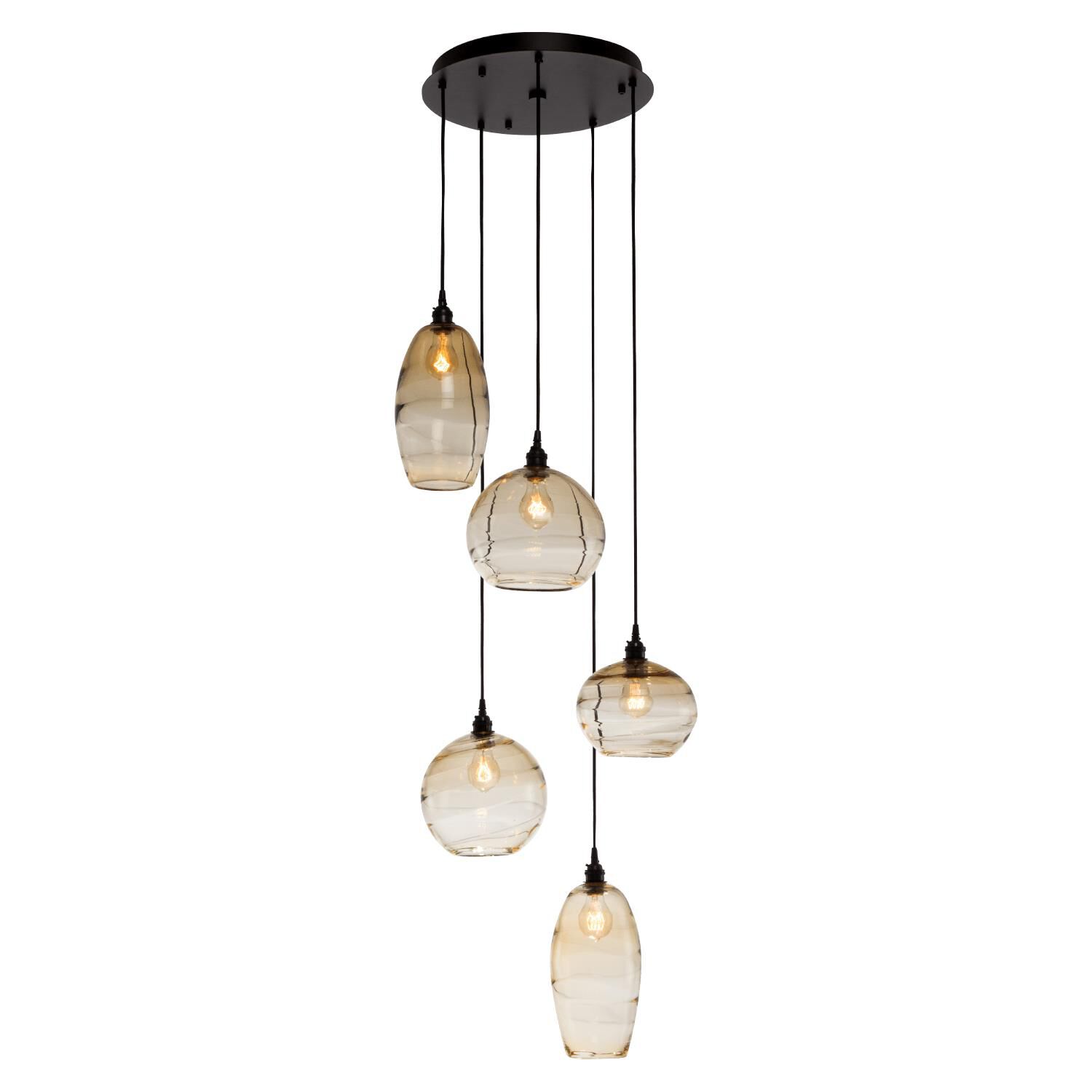 Misto 23 Inch 5 Light Multi Light Pendant by Hammerton Studio