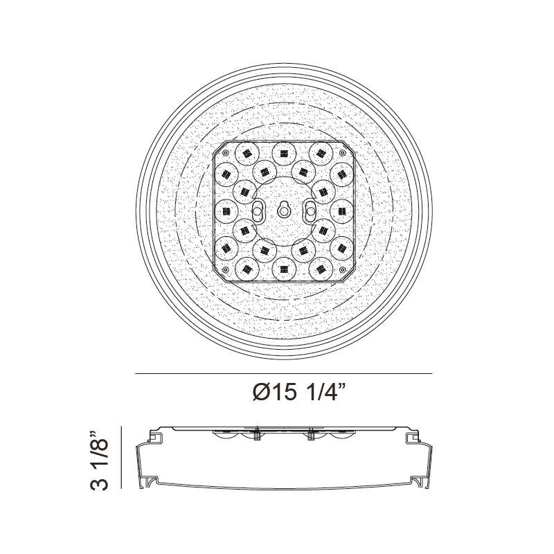 Alamus 1 Light Flush Mount by Matteo Lighting