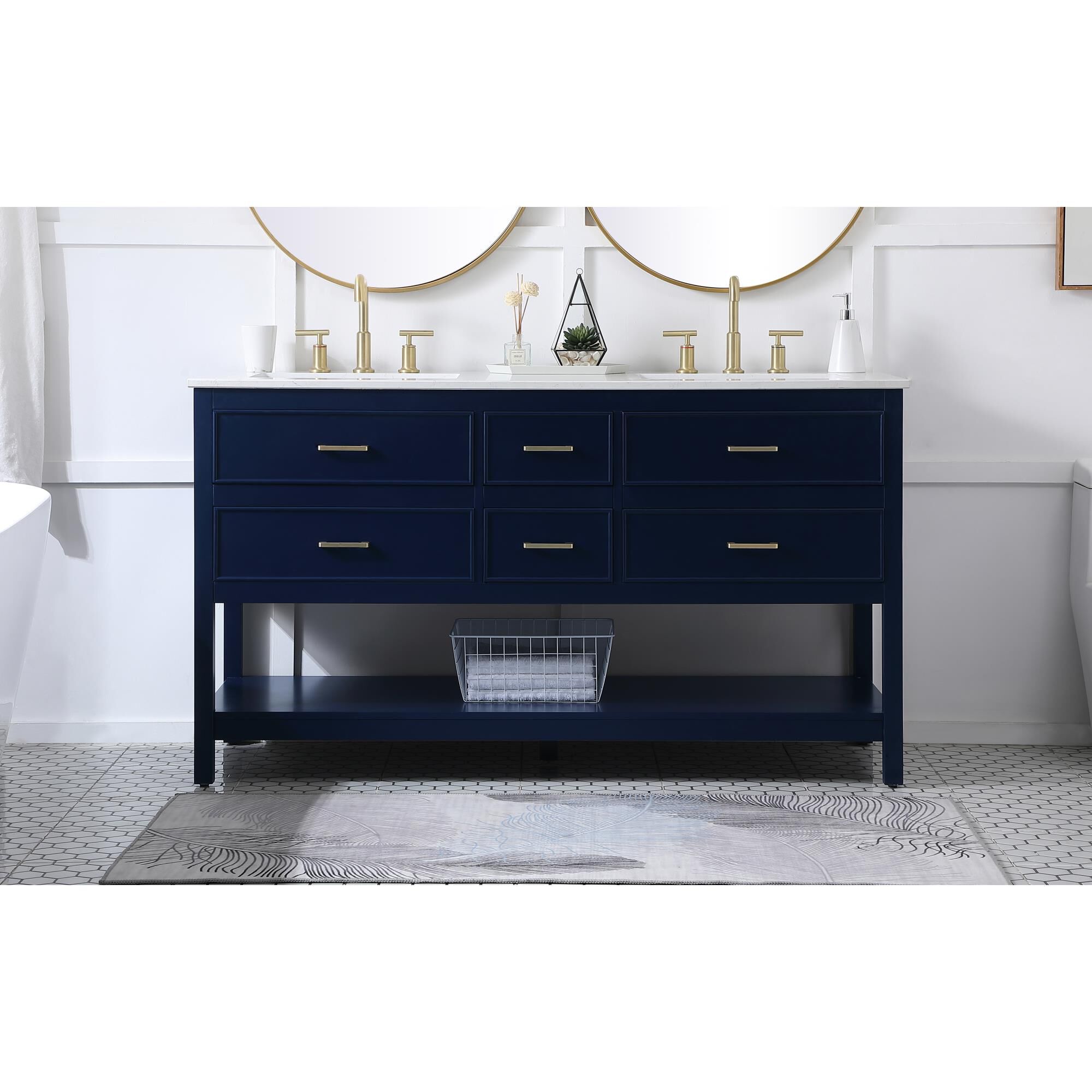 Shown in Blue finish