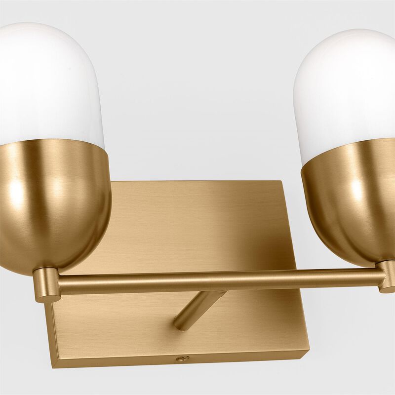 Drew & Jonathan Foster 13 Inch 2 Light Bath Vanity Light by Visual Comfort Studio
