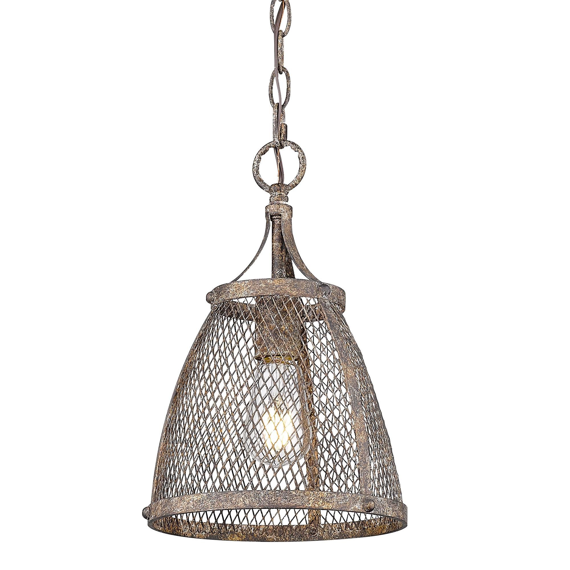 Calgary 9 Inch Mini Pendant by Golden Lighting
