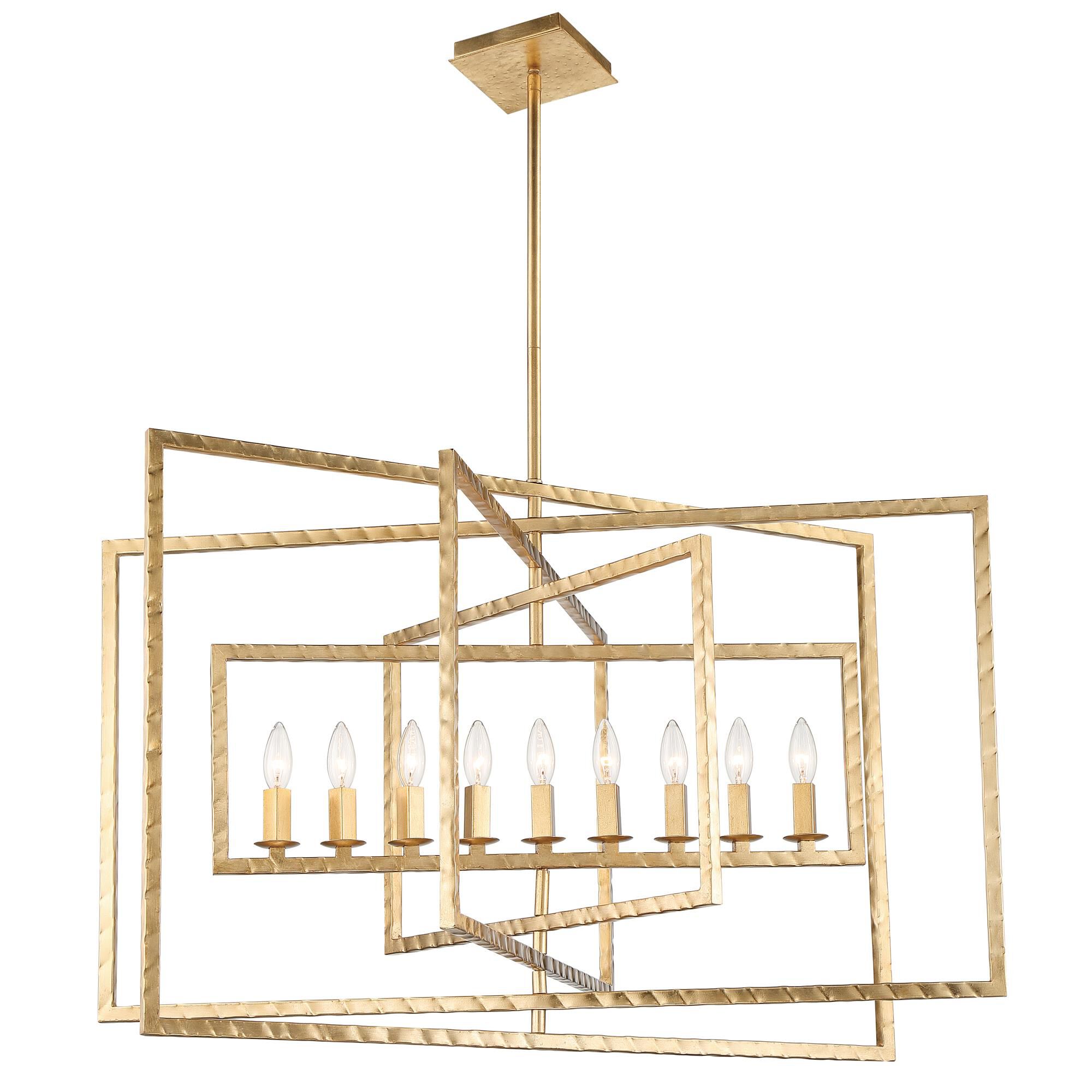 Capri 39 Inch 9 Light Chandelier by Crystorama